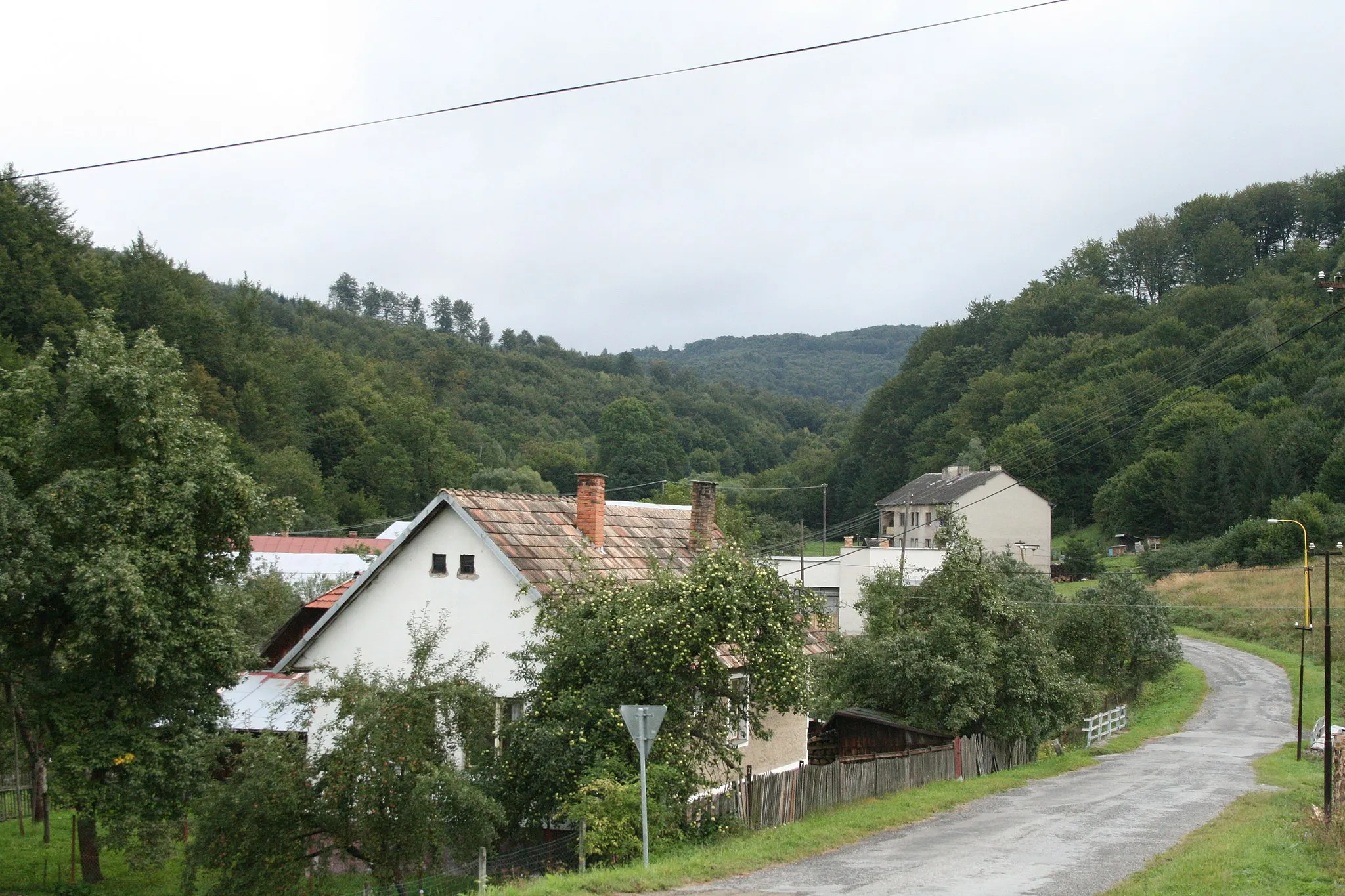 Photo showing: Bodružal. V pozadí údolím Prikrianky sa rozprestiera chránená krajina oblasť Východné Karpáty.