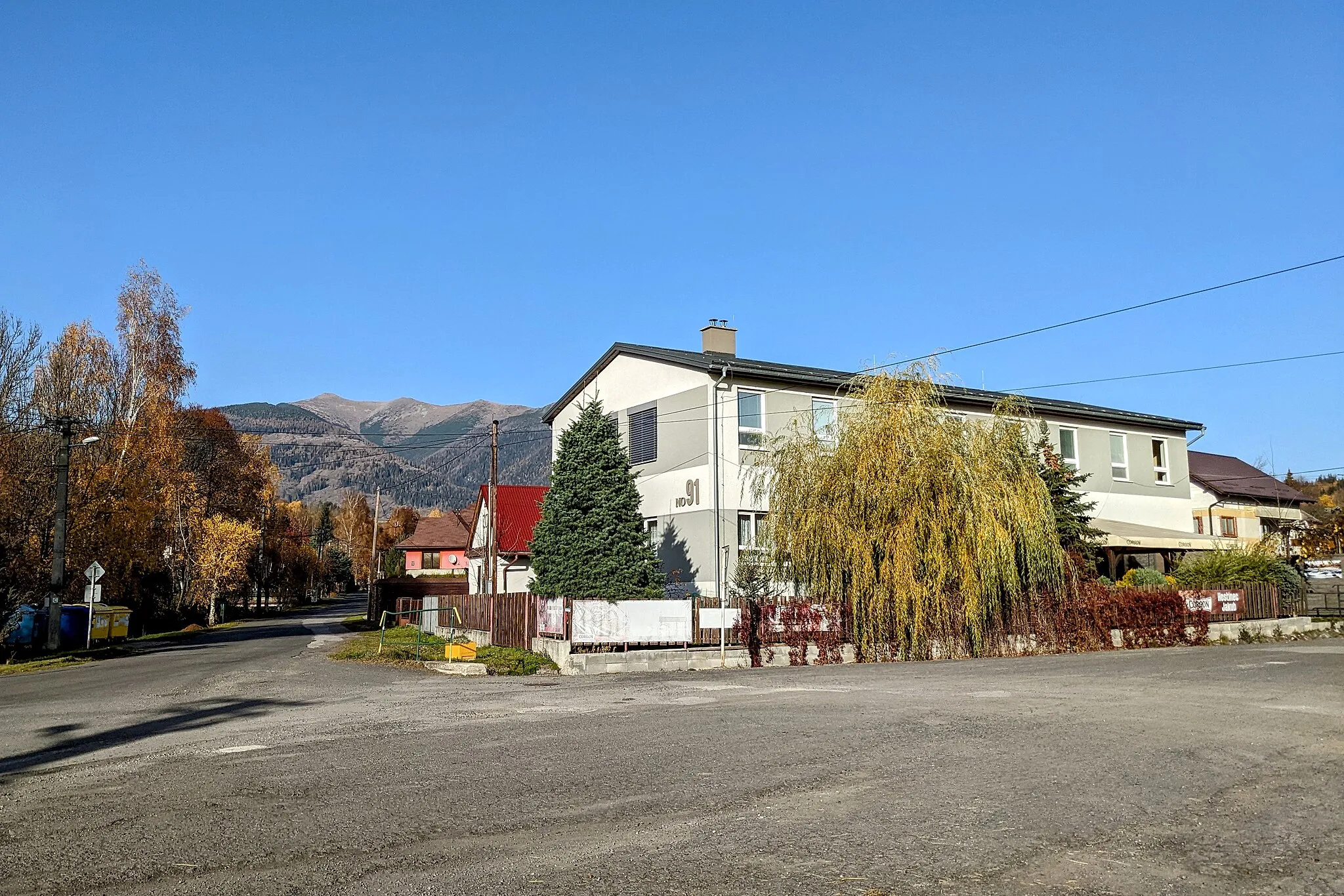 Photo showing: Jakubovany, district of Liptovský Mikuláš, Slovakia - centre of the village