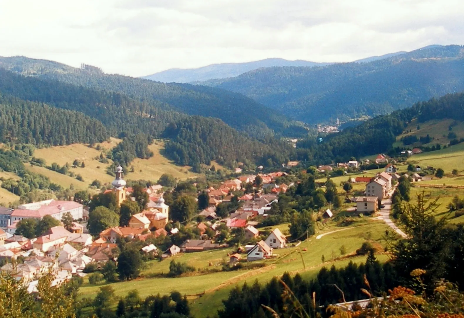 Photo showing: Obec Smolník okres Gelnica,  rok 1998.