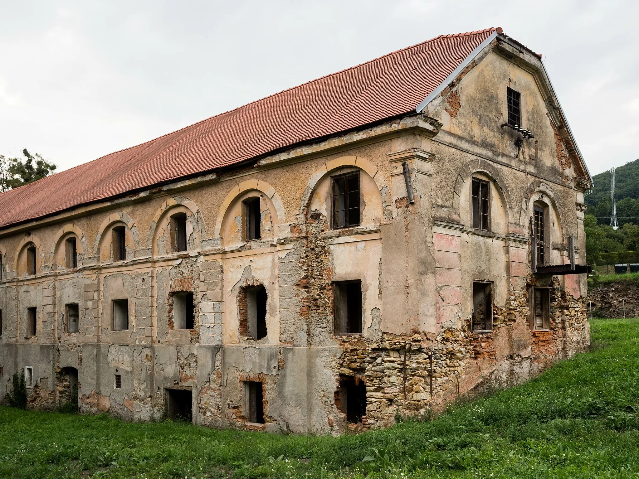 Photo showing: Former ironworks building in Drnava, Slovakia. Industrial heritage building from the 19th century.