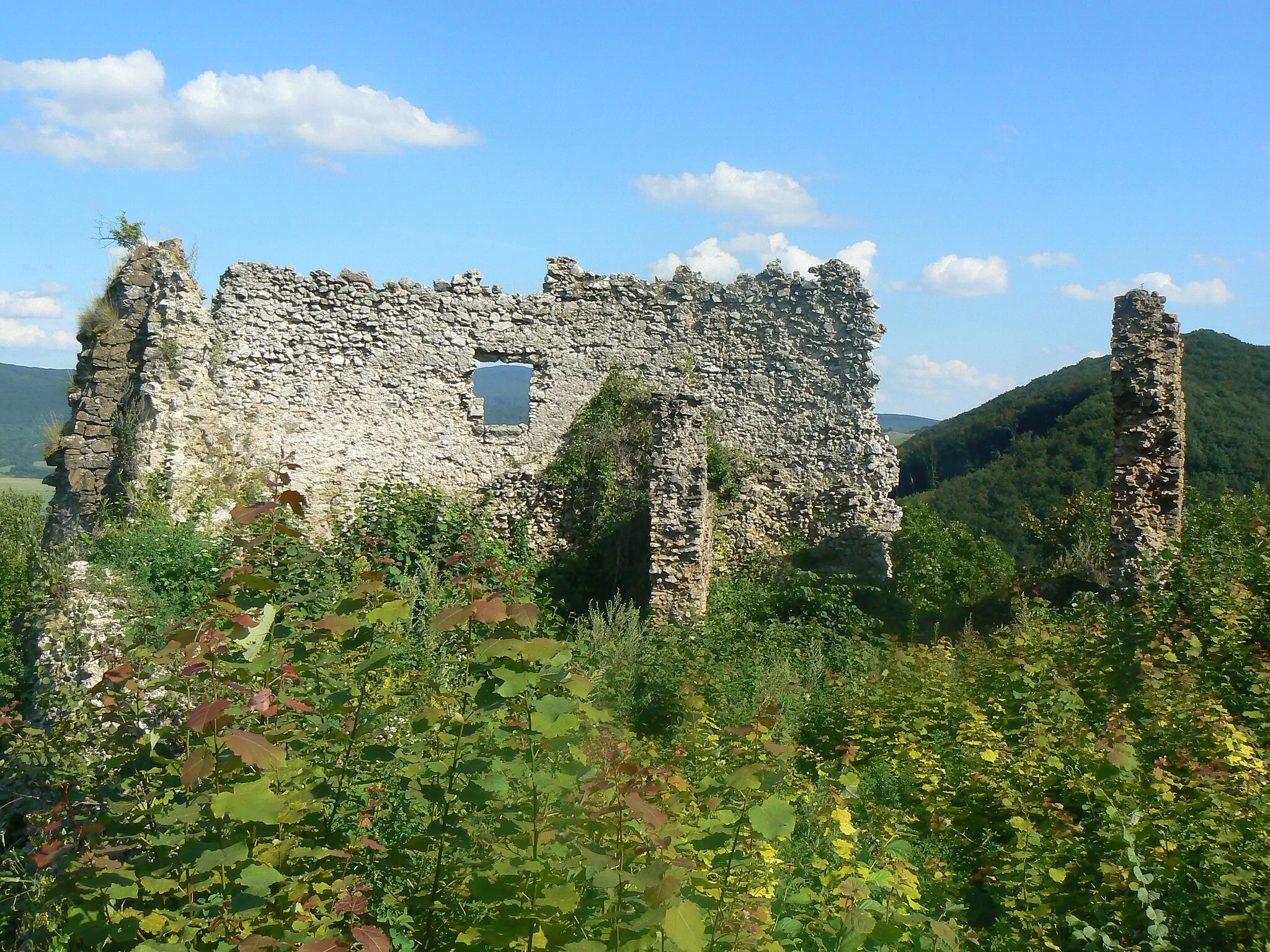 Photo showing: Jasenovský hrad - zrúcanina hradu.