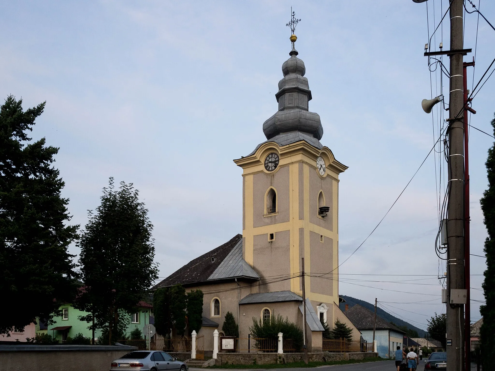 Photo showing: Lutheran Church in Slavošovce, Slovakia. Gothic building from 14th century, rebuilt in baroque style after 1712.