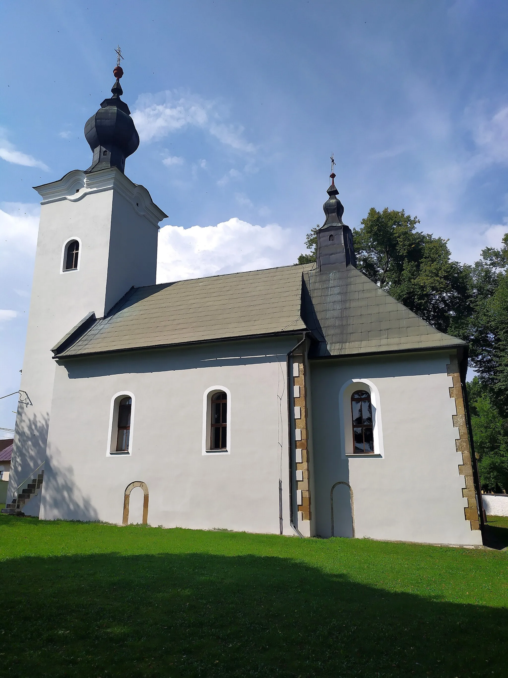 Photo showing: Odorín (okr. Spišská Nová Ves), Kostol svätého Mikuláša; pohľad z juhu