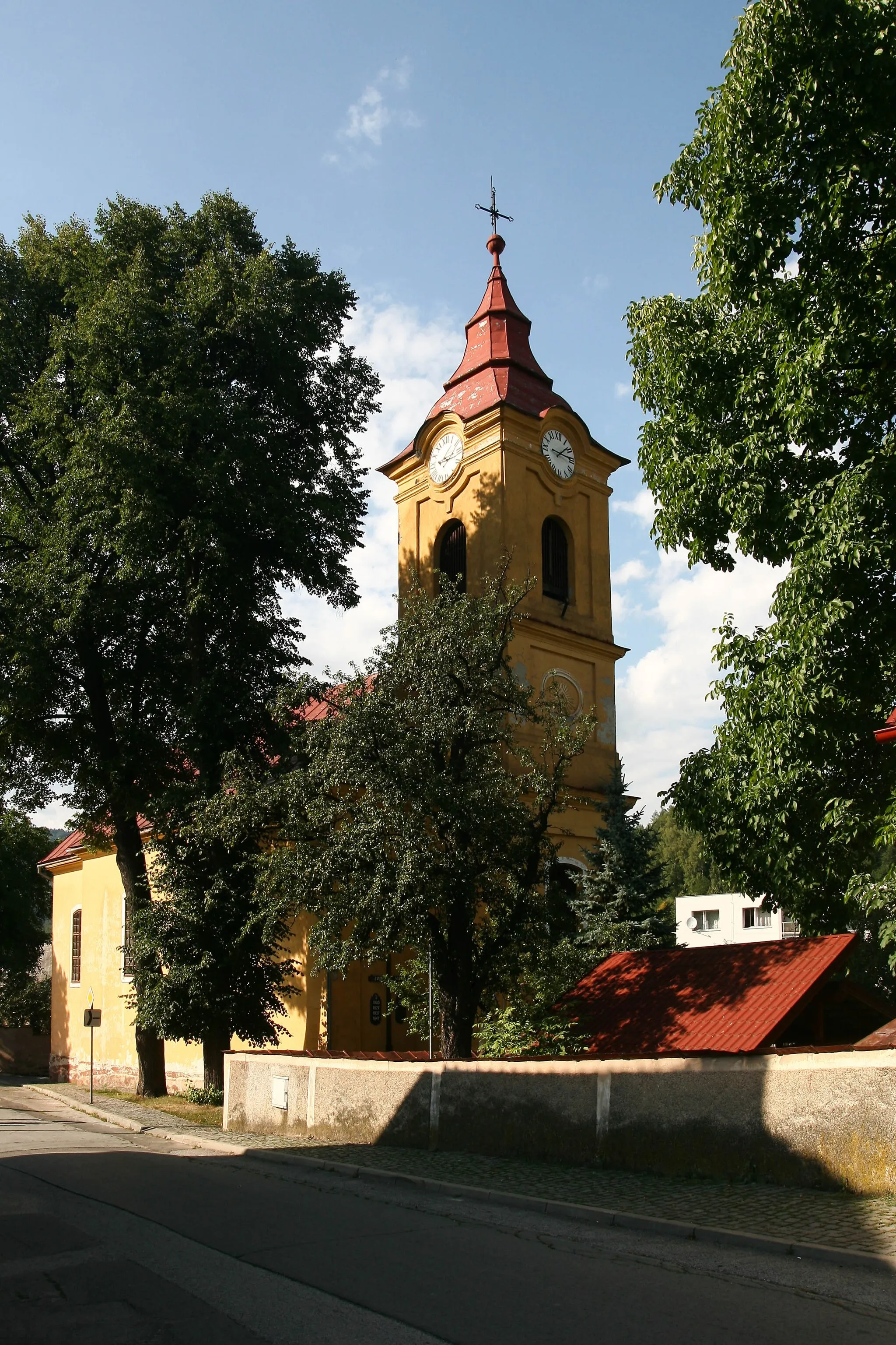 Photo showing: St. Francis Xavier Church in Dobšiná, Slovakia.