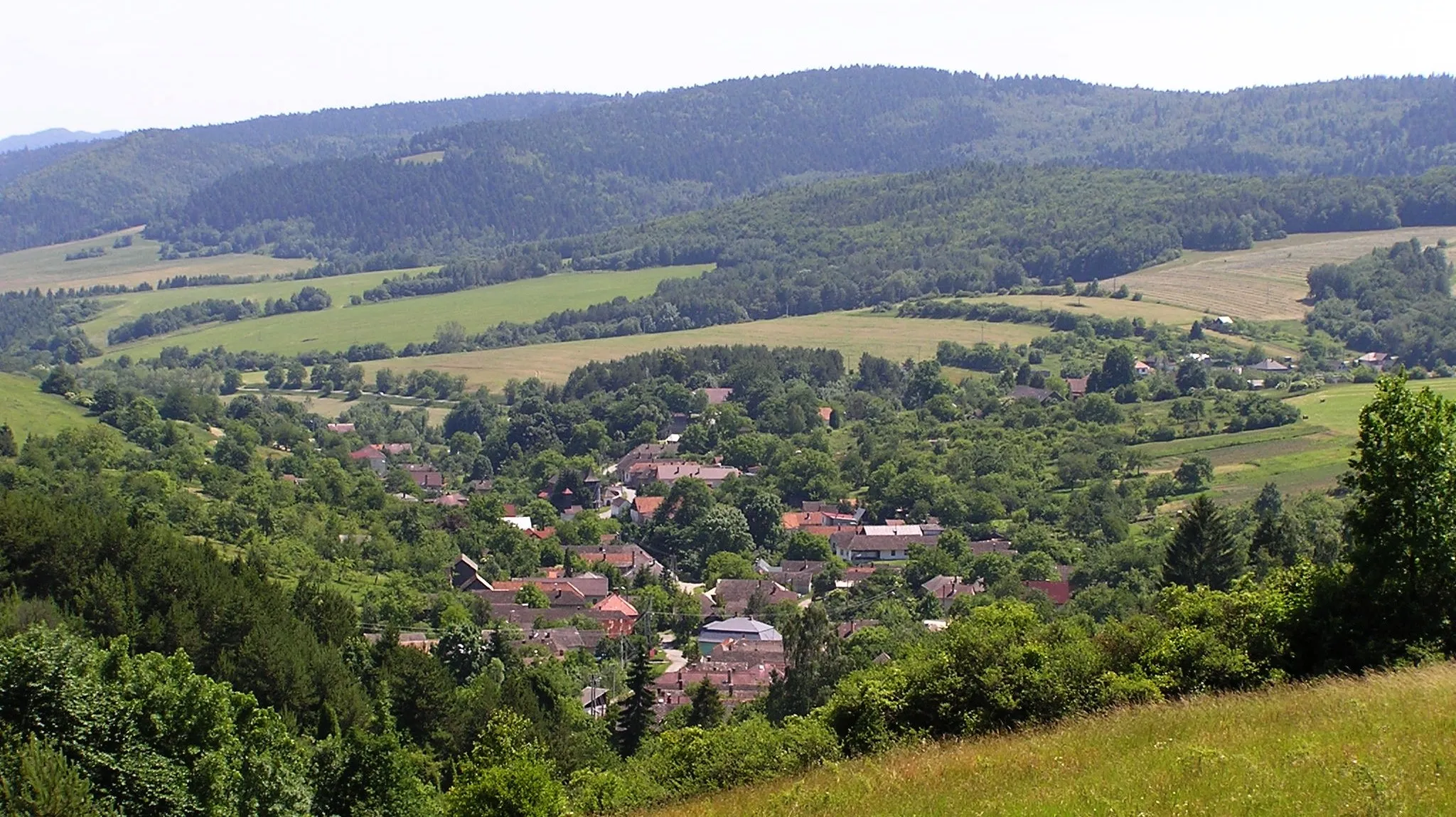 Photo showing: Slovakia, Saris region, Klenov village, panorama