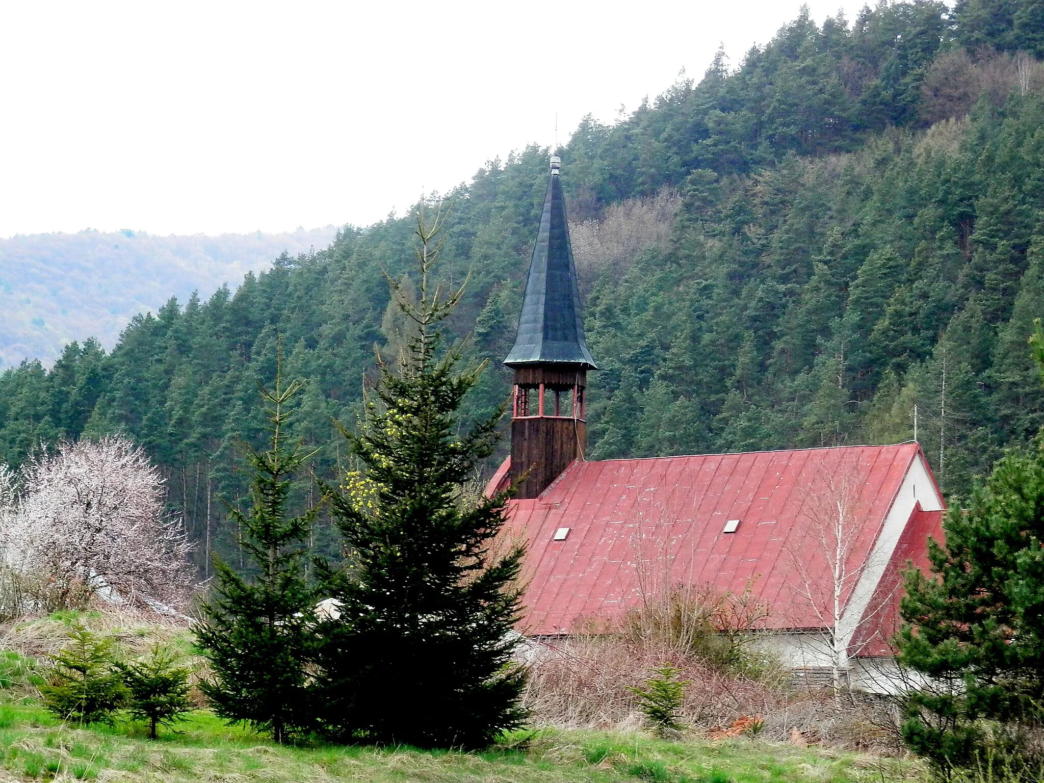 Photo showing: Kostol obec Jaklovce okres Gelnica.