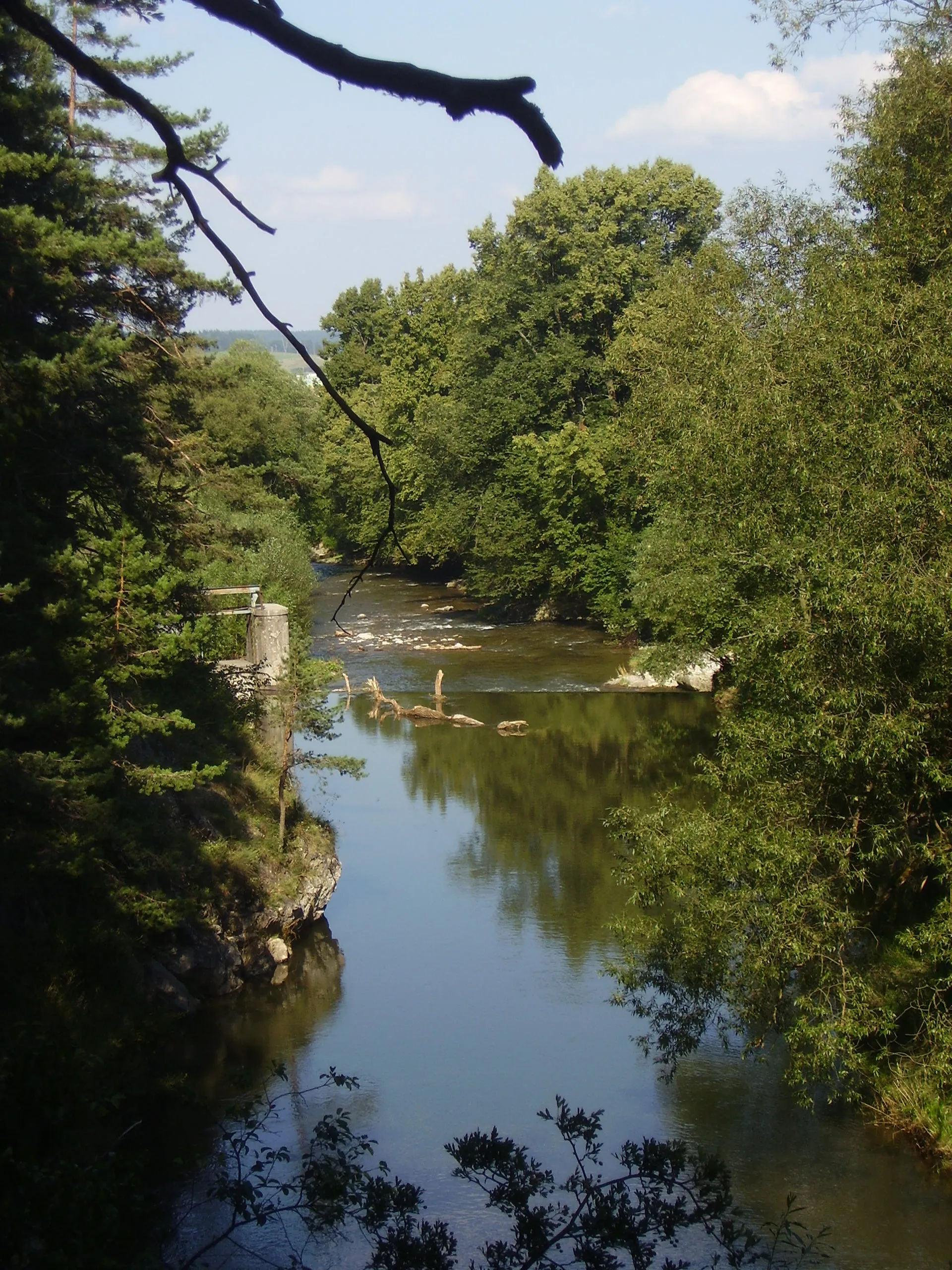 Photo showing: Hornád river on Smižany maša