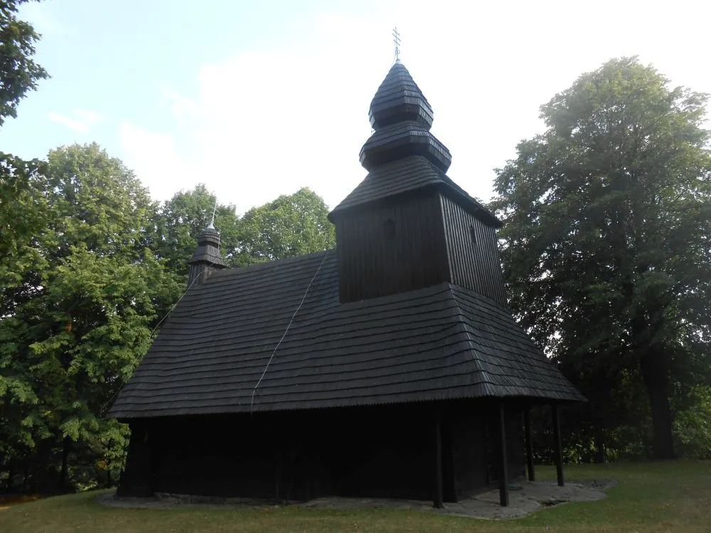 Photo showing: Wooden church of st. Nicholas in Ruská Bystrá