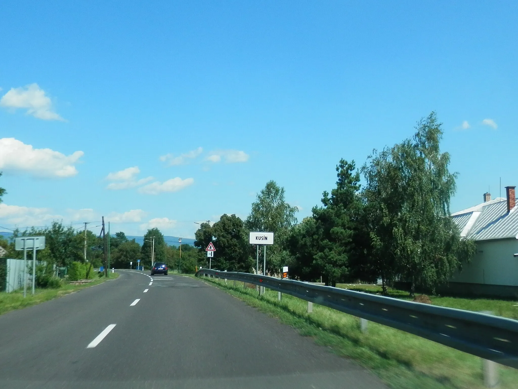 Photo showing: Intravilán zemplínskej obce Kusín, okres Michalovce. Slovensko.