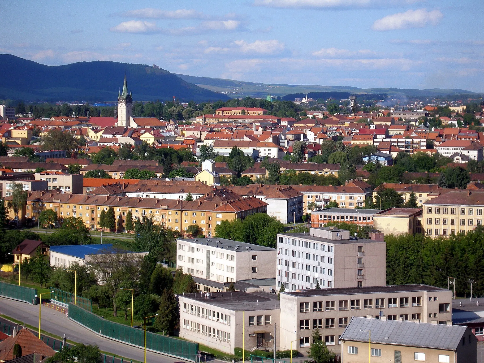 Photo showing: Pohľad na mesto Prešov z Kalvárie.