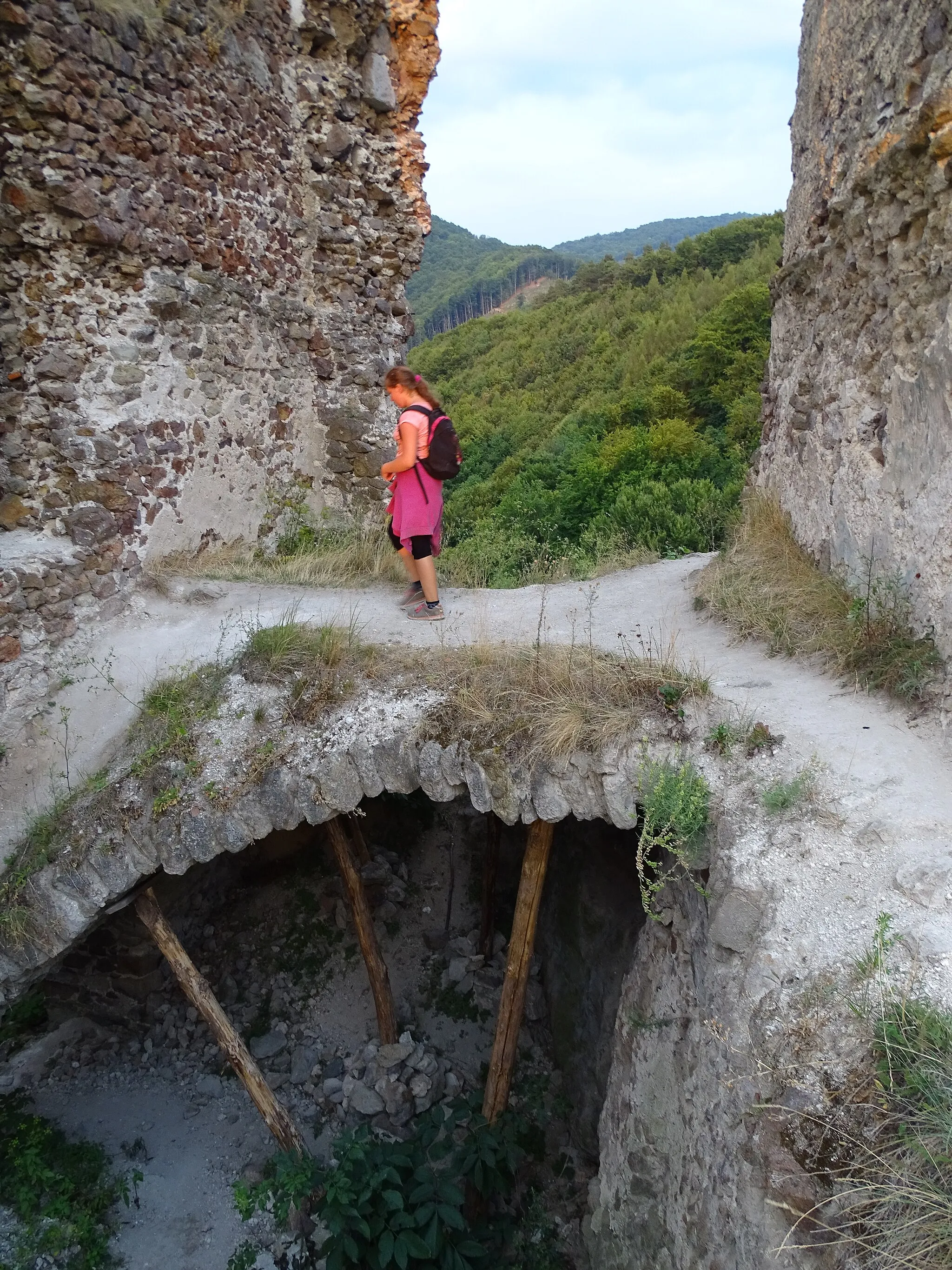 Photo showing: Žiar nad Hronom-Šášovské Podhradie, Žiar nad Hronom District, Banská Bystrica Region, Slovakia. Šášov Castle.