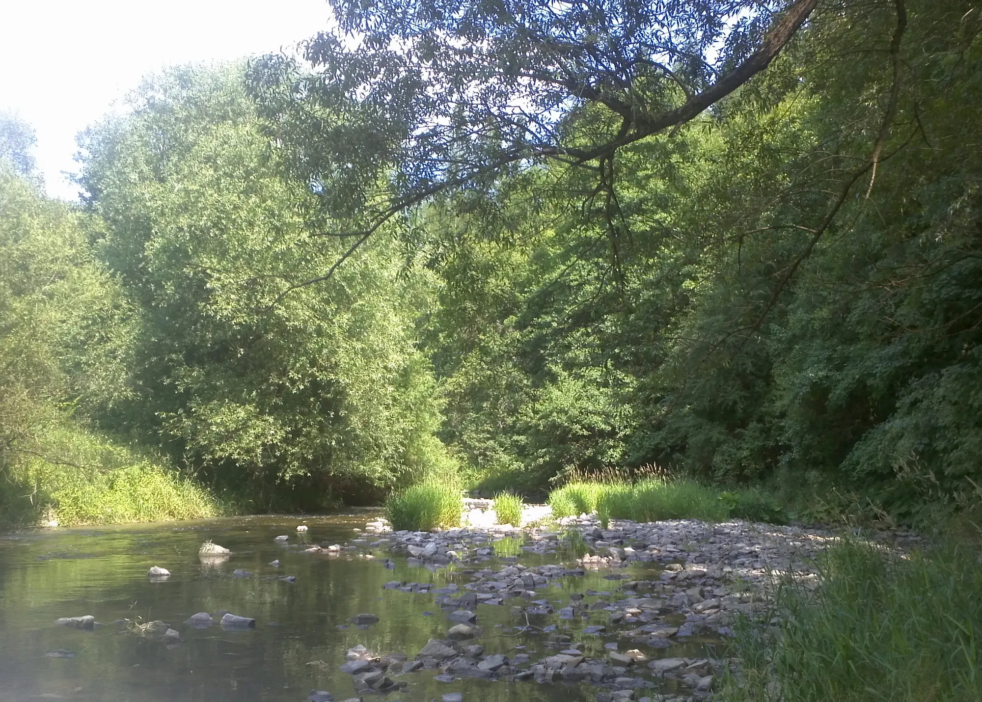 Photo showing: Rybníky (Horné Srnie) - brod přes Vláru.