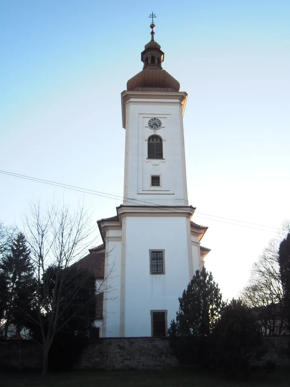 Photo showing: Tower of the Church of saint Vavrinec in Hluk town