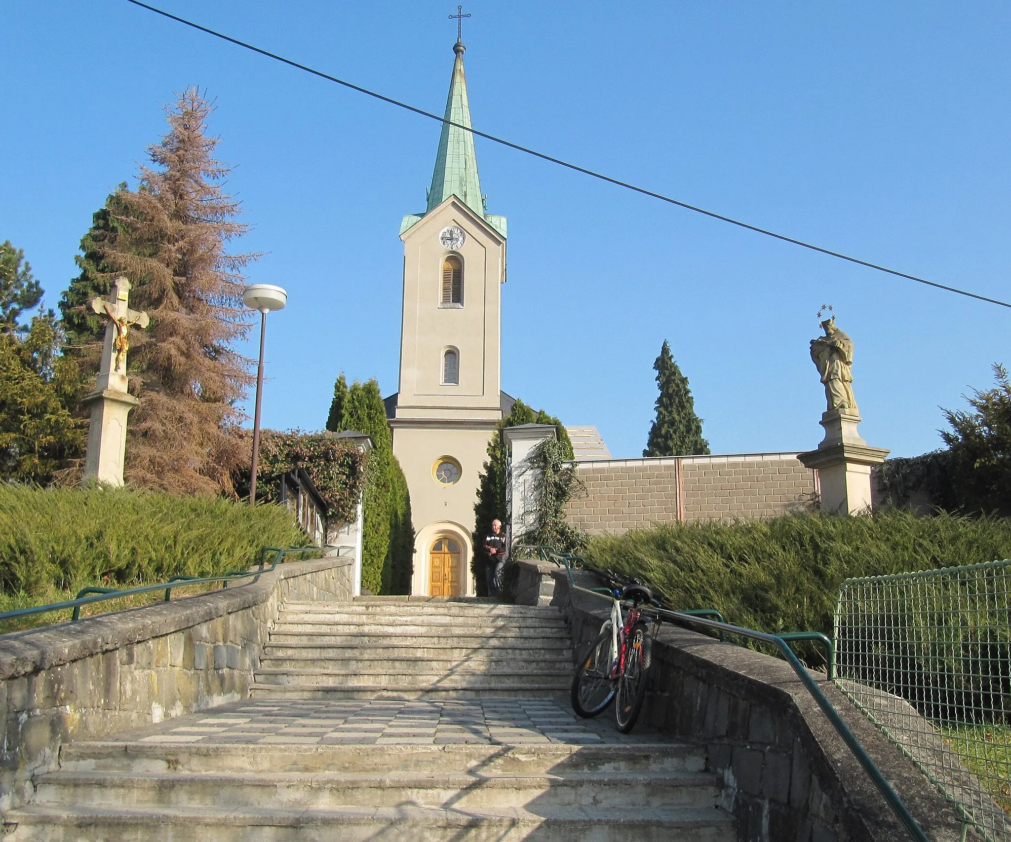 Photo showing: Slavičín in Zlín District, Czech Republic. Church of St. Adalbert.