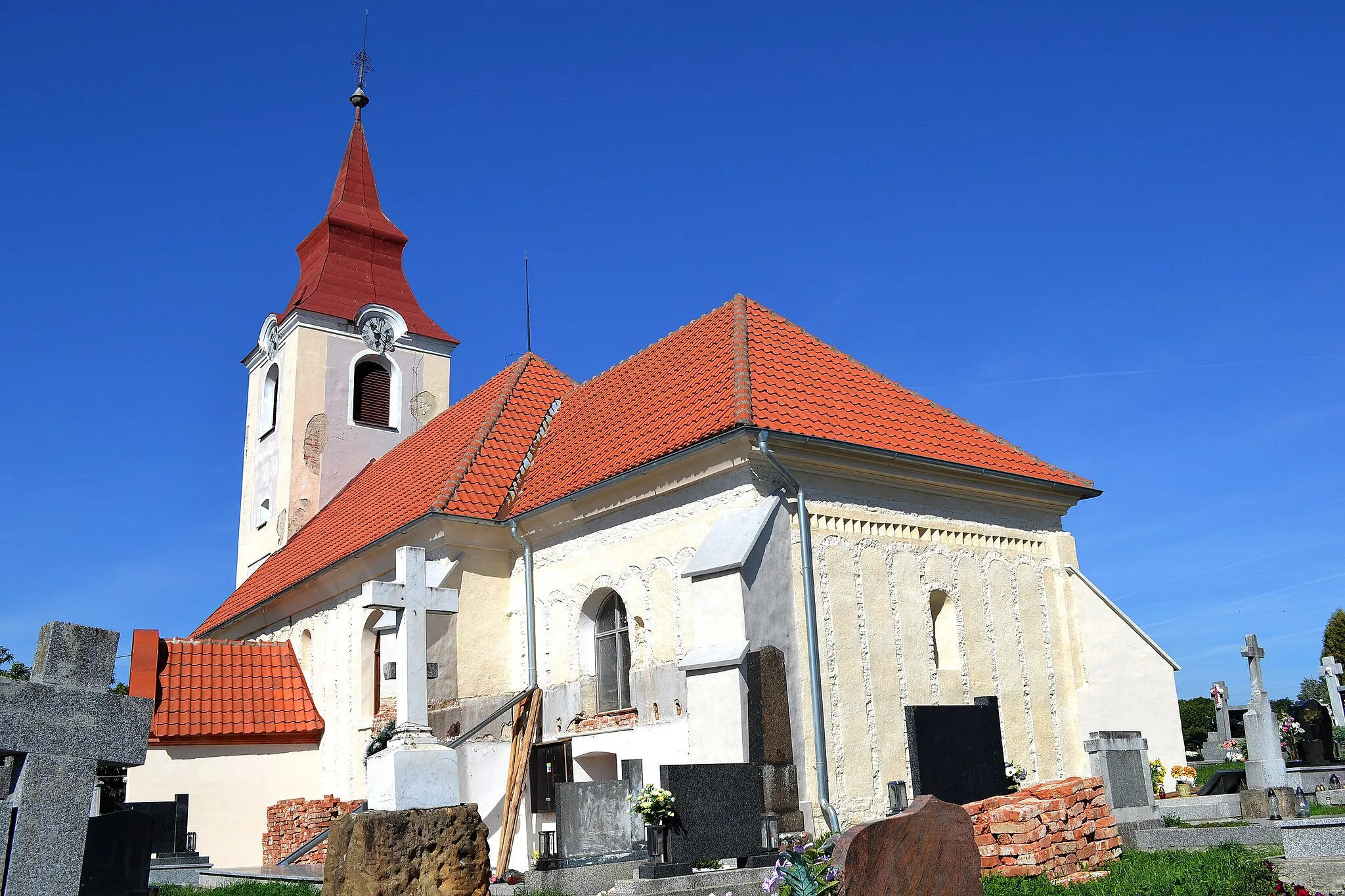 Photo showing: Šaštín-Stráže (okr. Senica), Kostol svätej Alžbety v mestskej časti Stráže nad Myjavou