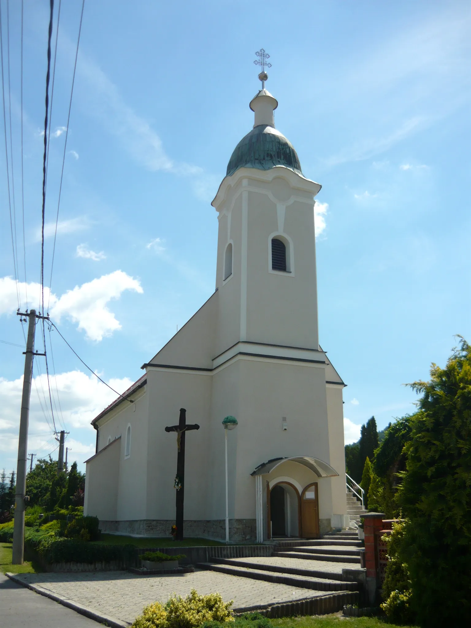 Photo showing: Church in Malé Uherce, Slovakia.