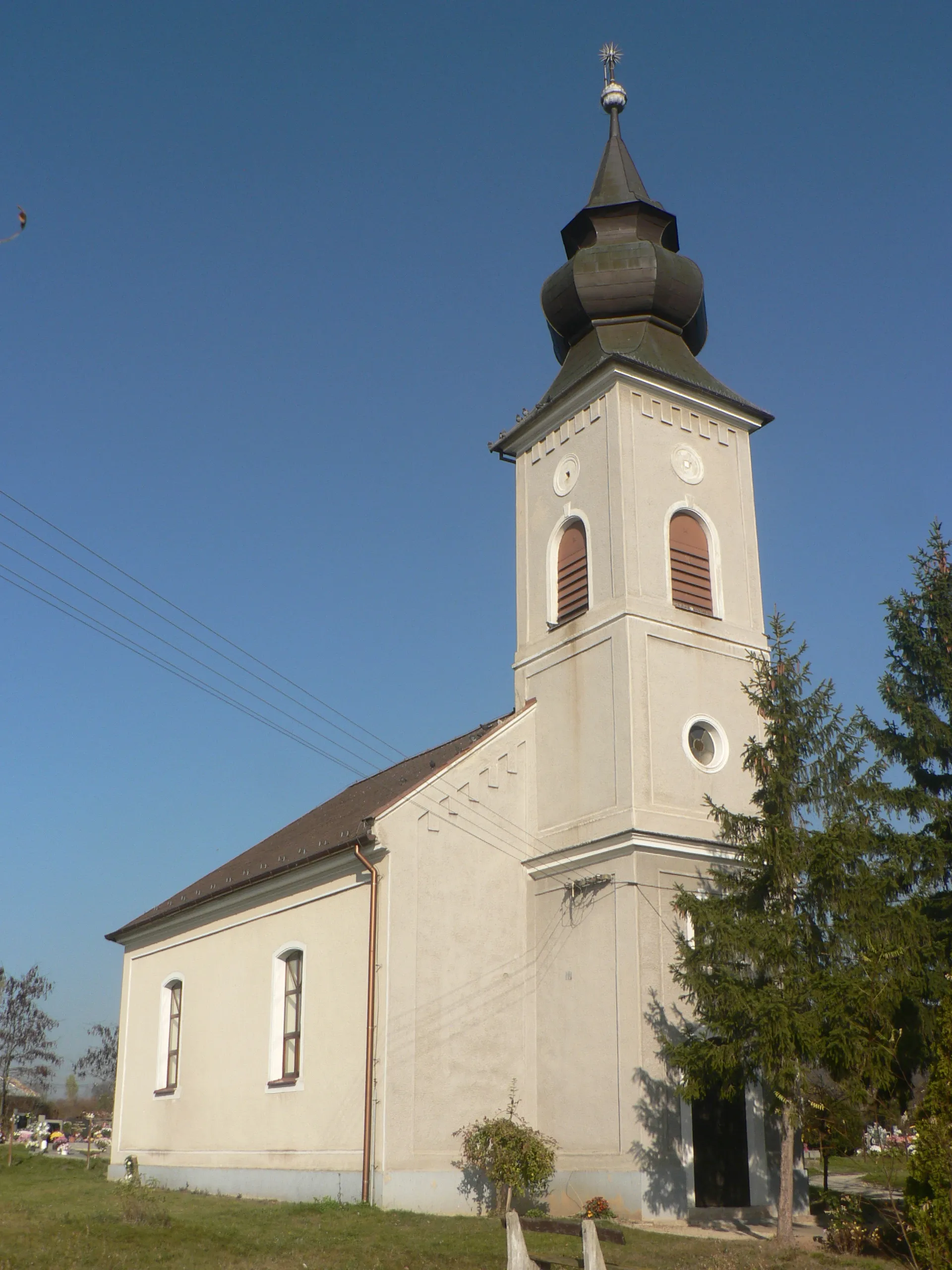 Photo showing: Újlótic református templom (Szlovákia)