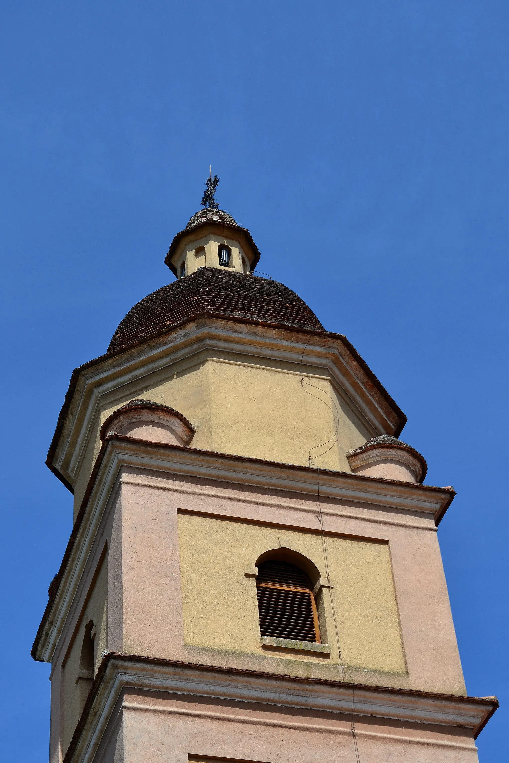 Photo showing: Borský Svätý Jur (okr. Senica), Kostol svätého Juraja; vrchol veže