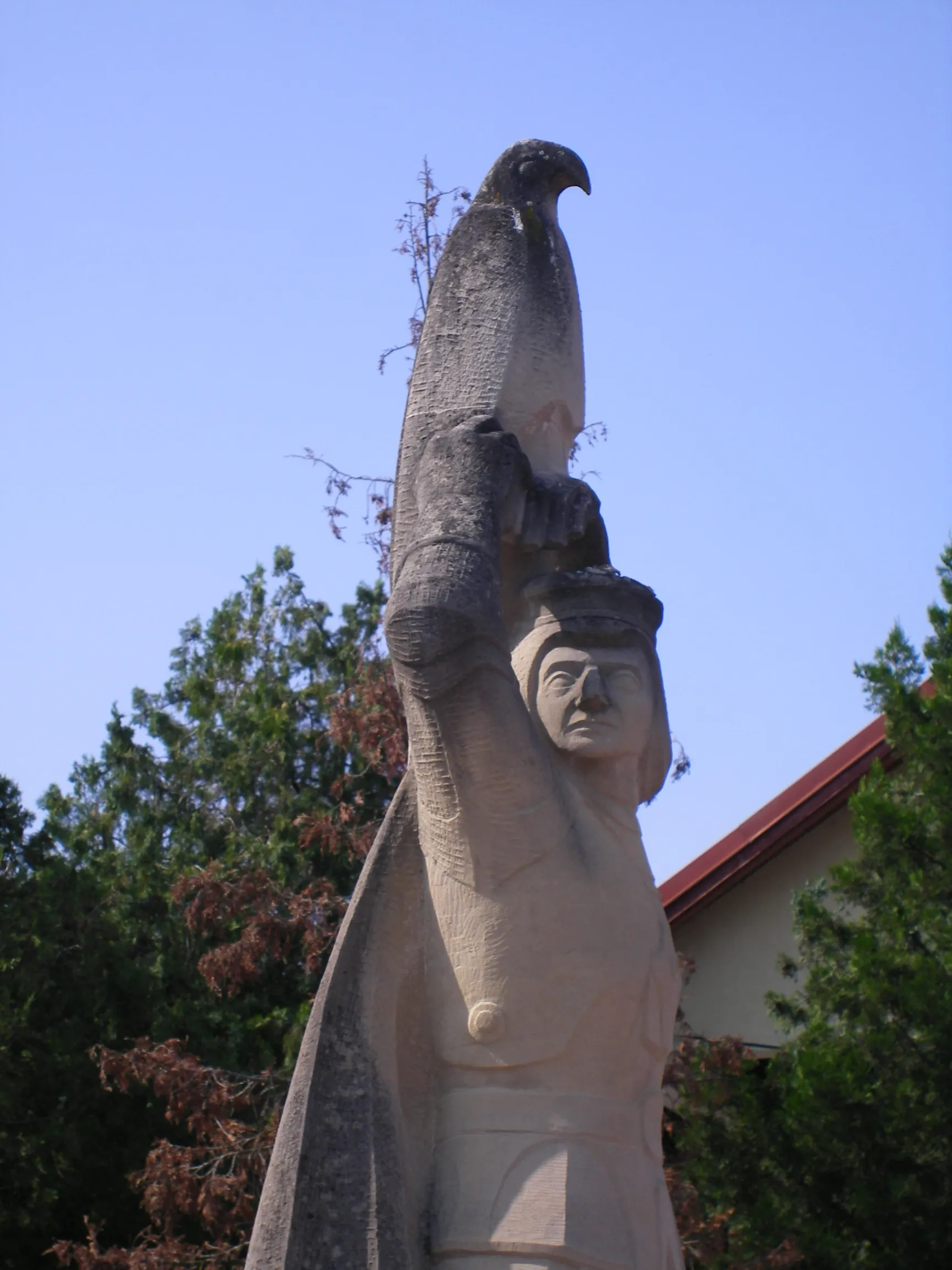 Photo showing: Nagymegyer - Corvin Mátyás szobra