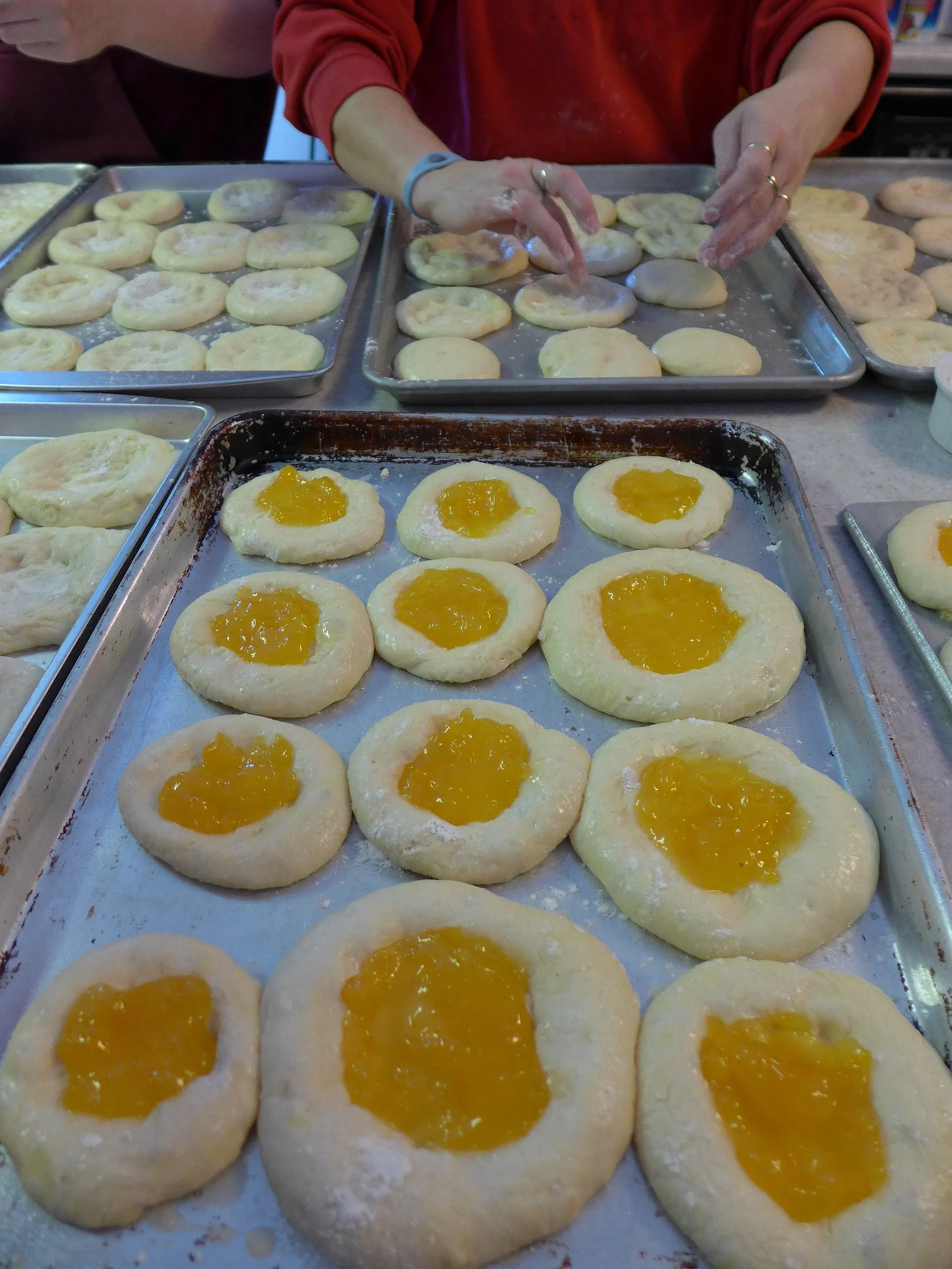 Photo showing: Making Kolaches