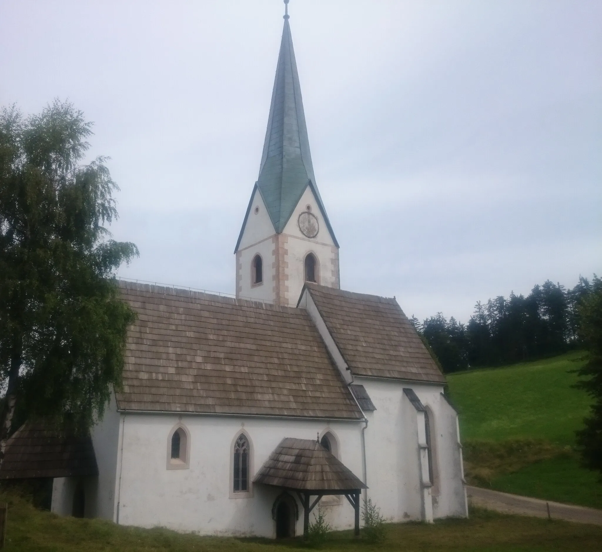 Photo showing: Leše, St. Anne's church (sl: cerkev sv. Ane). More info: [3] and [4] (both in Slovenian only).