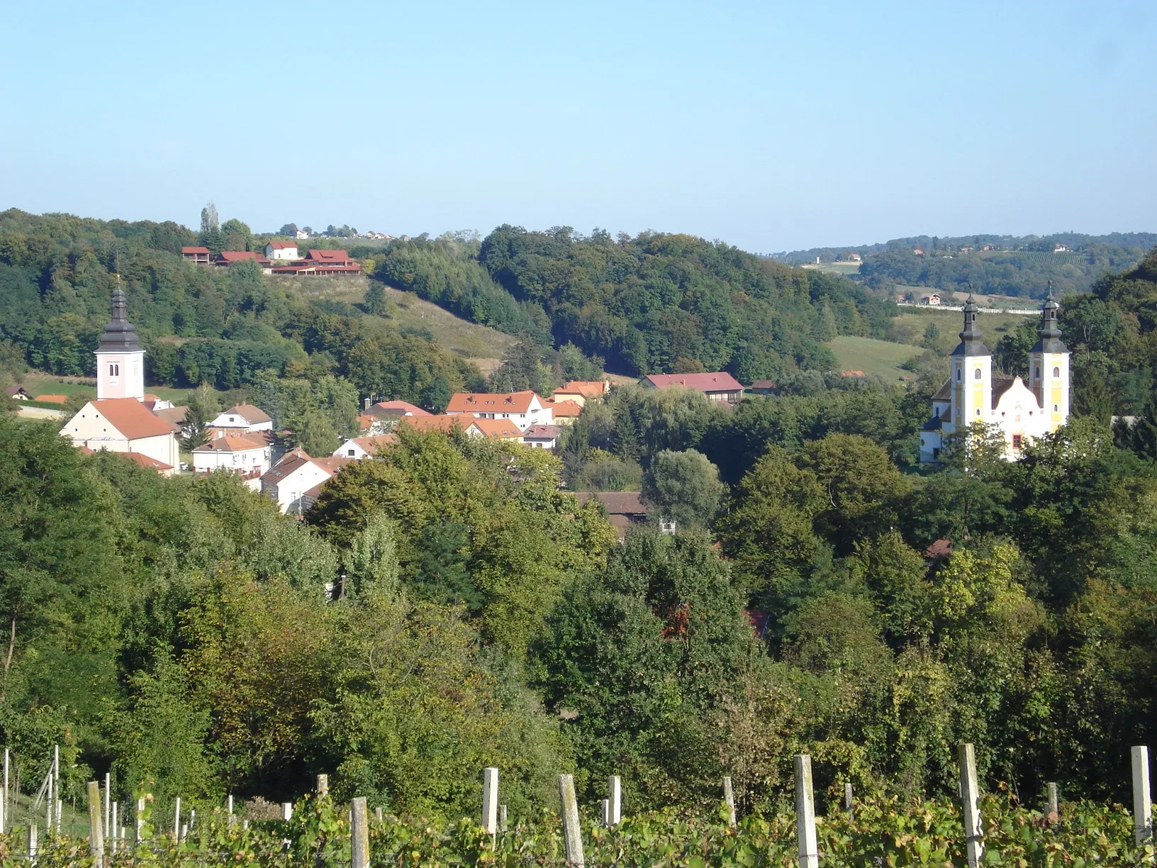 Photo showing: Štrigova, Medjimurje County, Croatia - panoramic west view