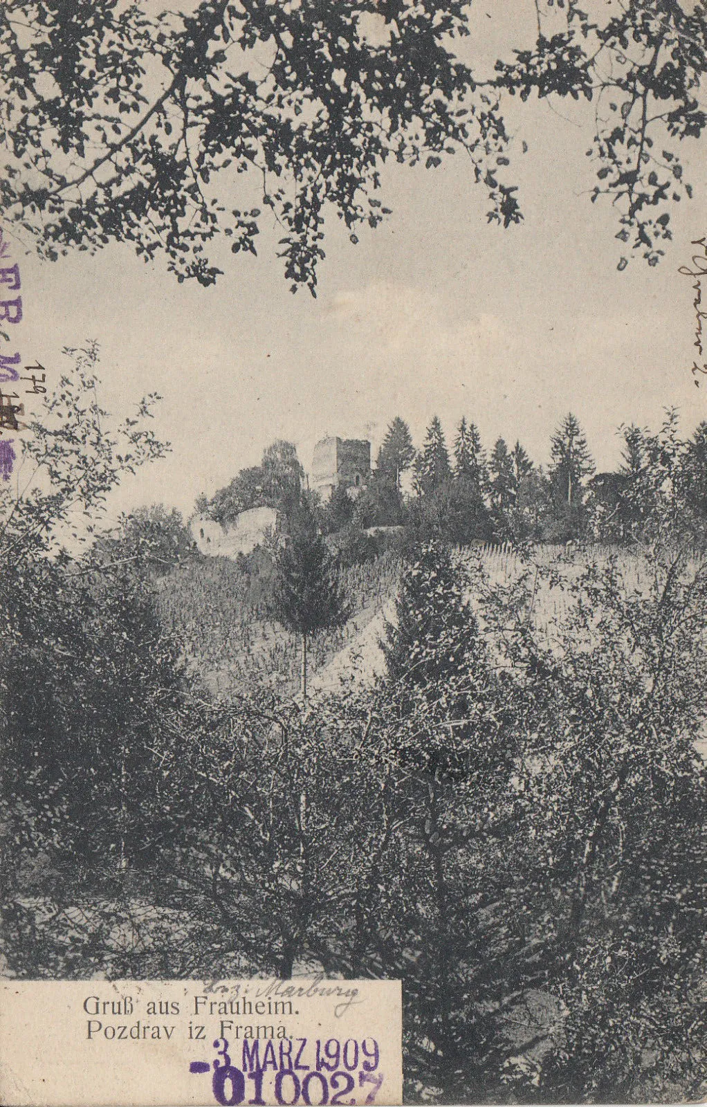 Photo showing: Postcard of Fram.