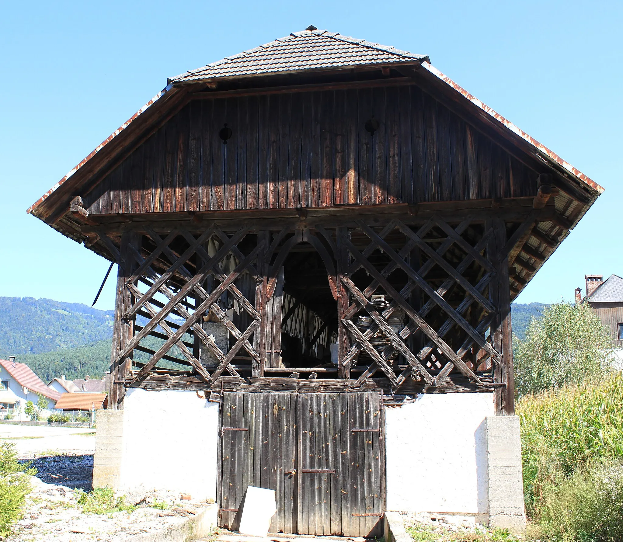 Photo showing: Barn in Einersdorf in the community Bleiburg