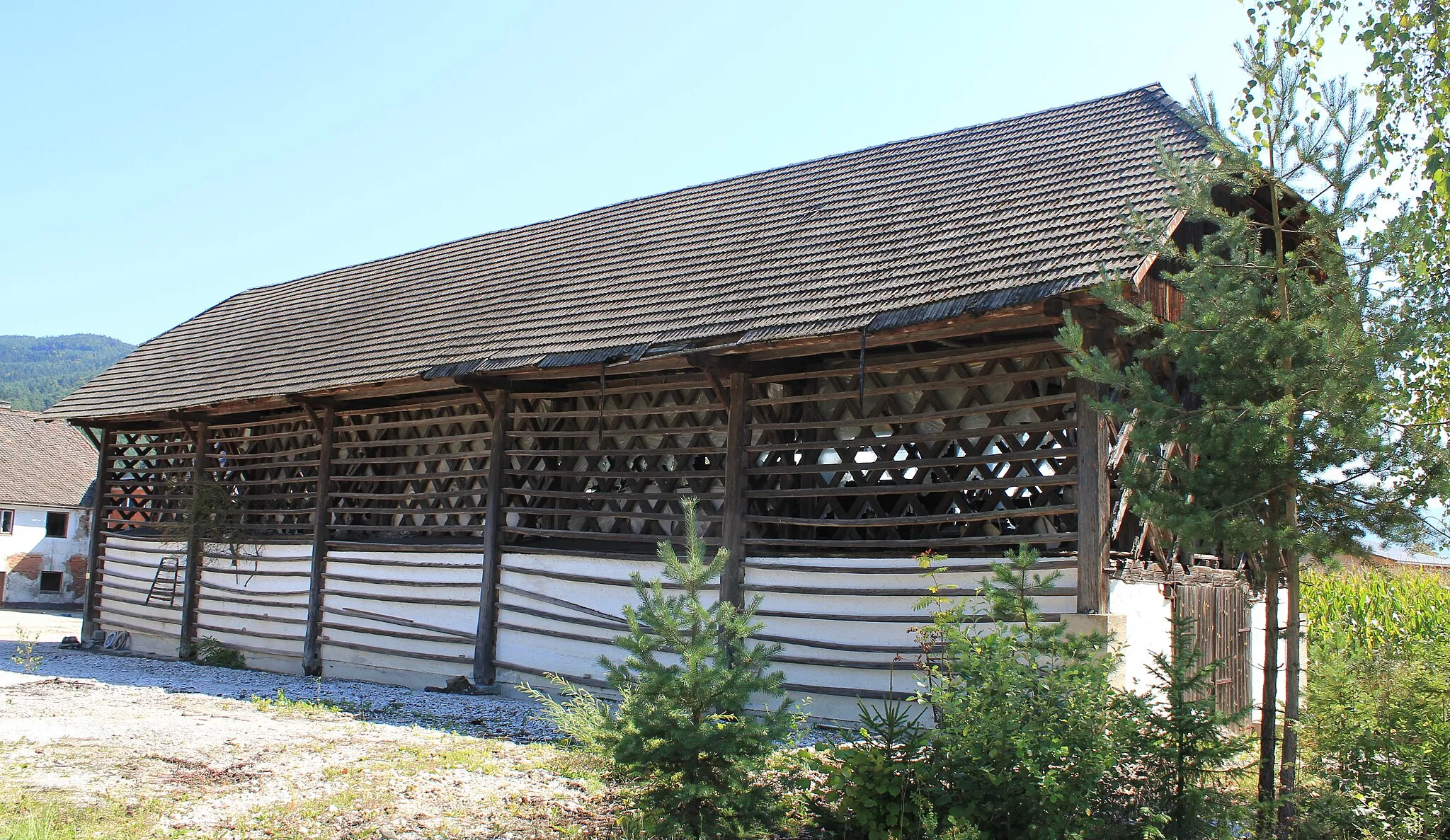 Photo showing: Barn in Einersdorf in the community Bleiburg