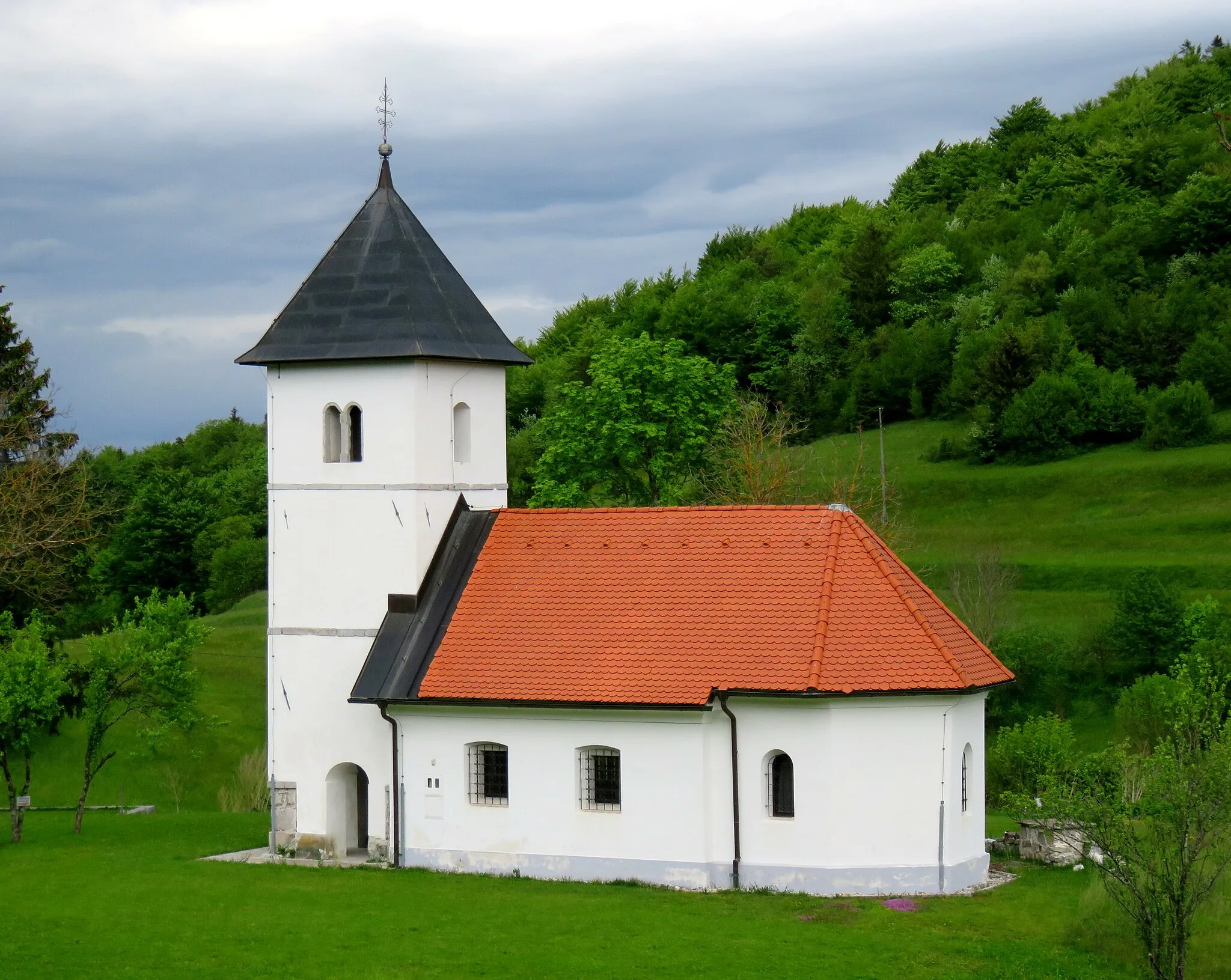 Photo showing: Saint Leonard's Church in Gornji Ig, Municipality of Ig, Slovenia