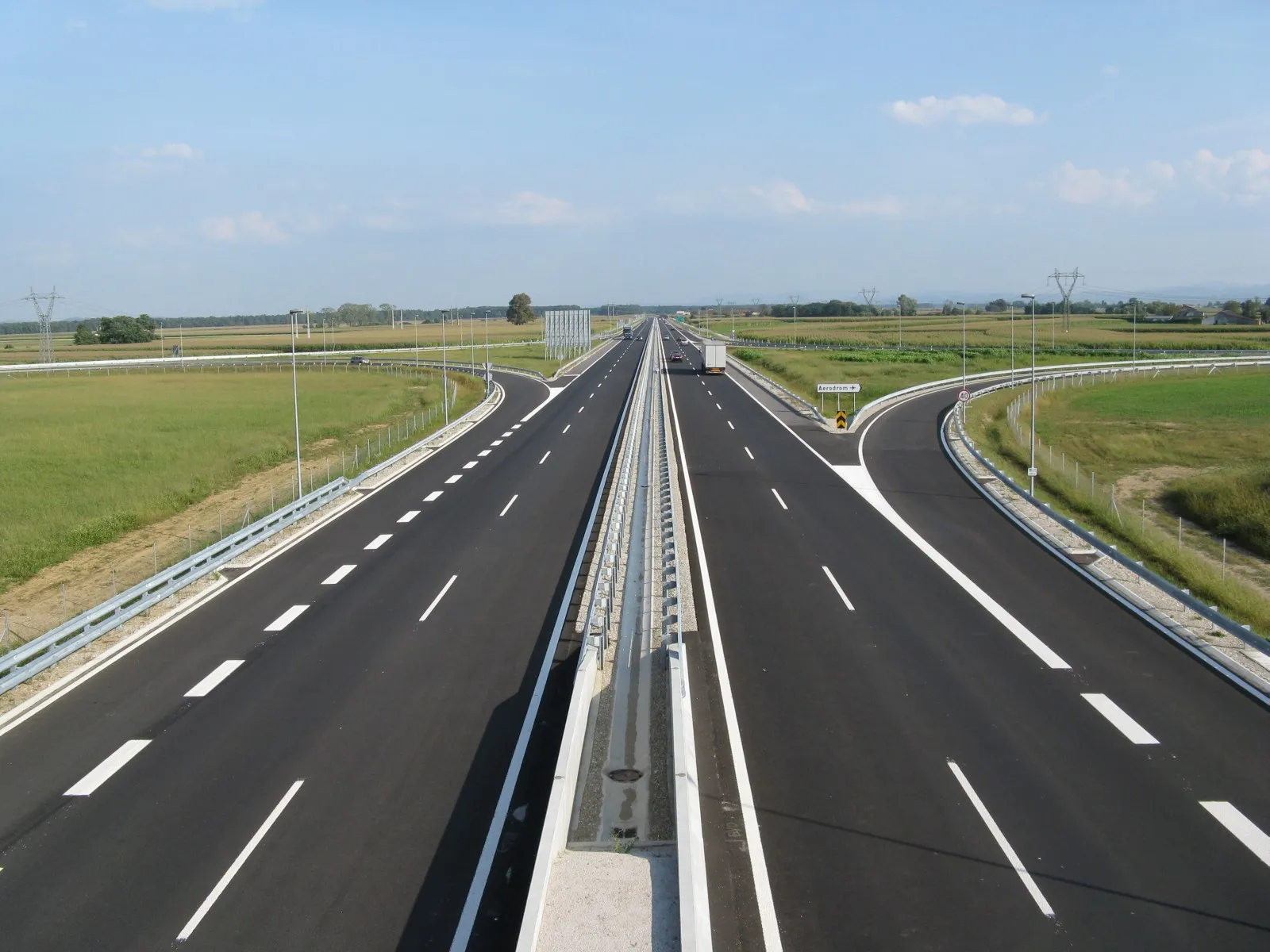 Photo showing: Slivnica-Draženci Highway (direction Draženci)