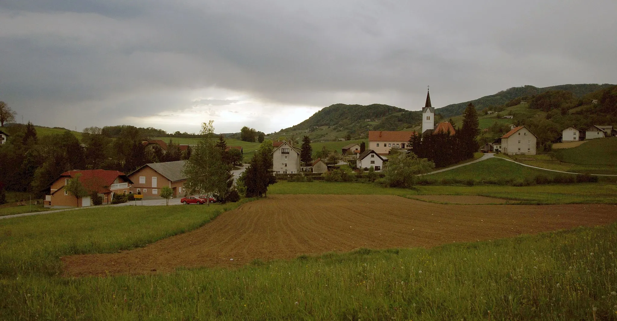 Photo showing: Koprivnica, a village in the Municipality of Krško, eastern Slovenia.
