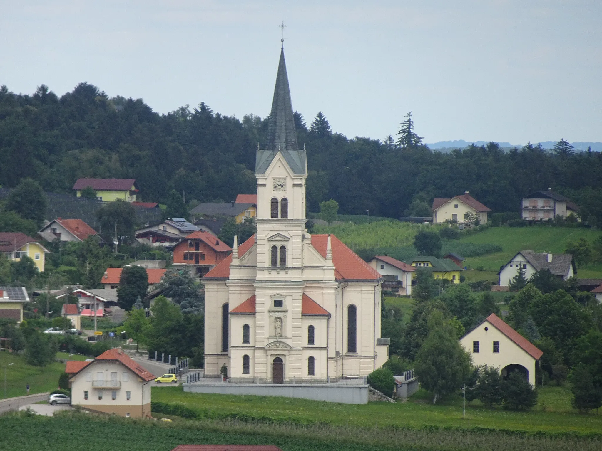 Photo showing: Župnijska cerkev Čadram - Oplotnica