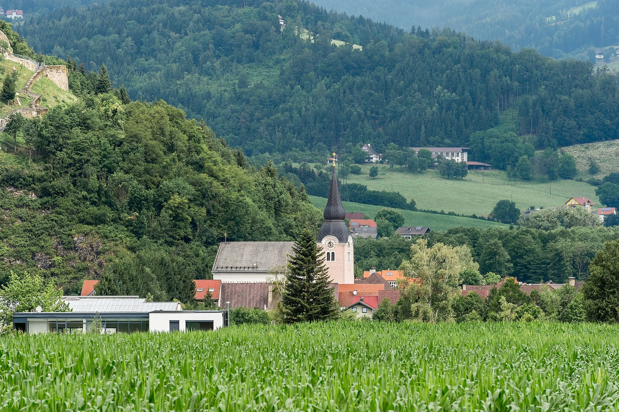 Photo showing: Parish church Saints Peter and Paul in Griffen #1a, municipality Griffen, district Völkermarkt, Carinthia, Austria, EU