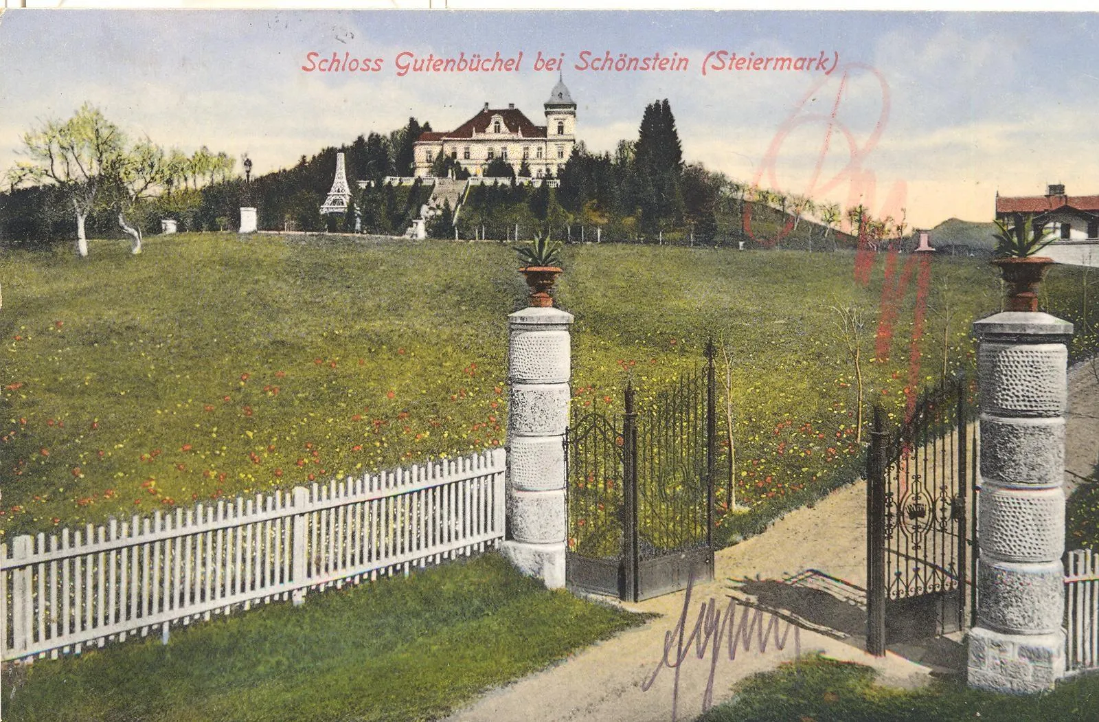 Photo showing: Postcard of Šoštanj.