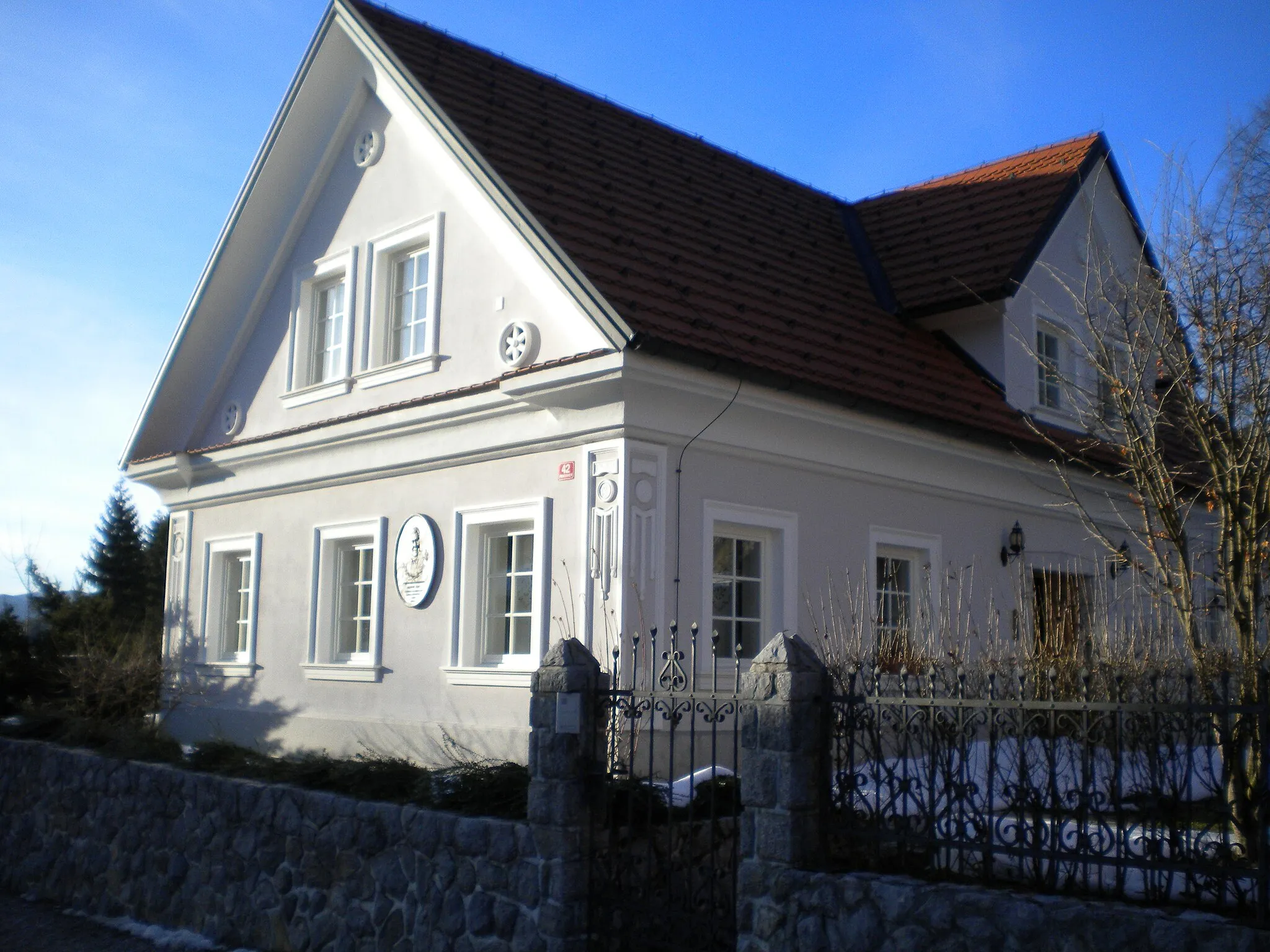 Photo showing: Rojstna hiša Matevža Haceta v Podcerkvi.