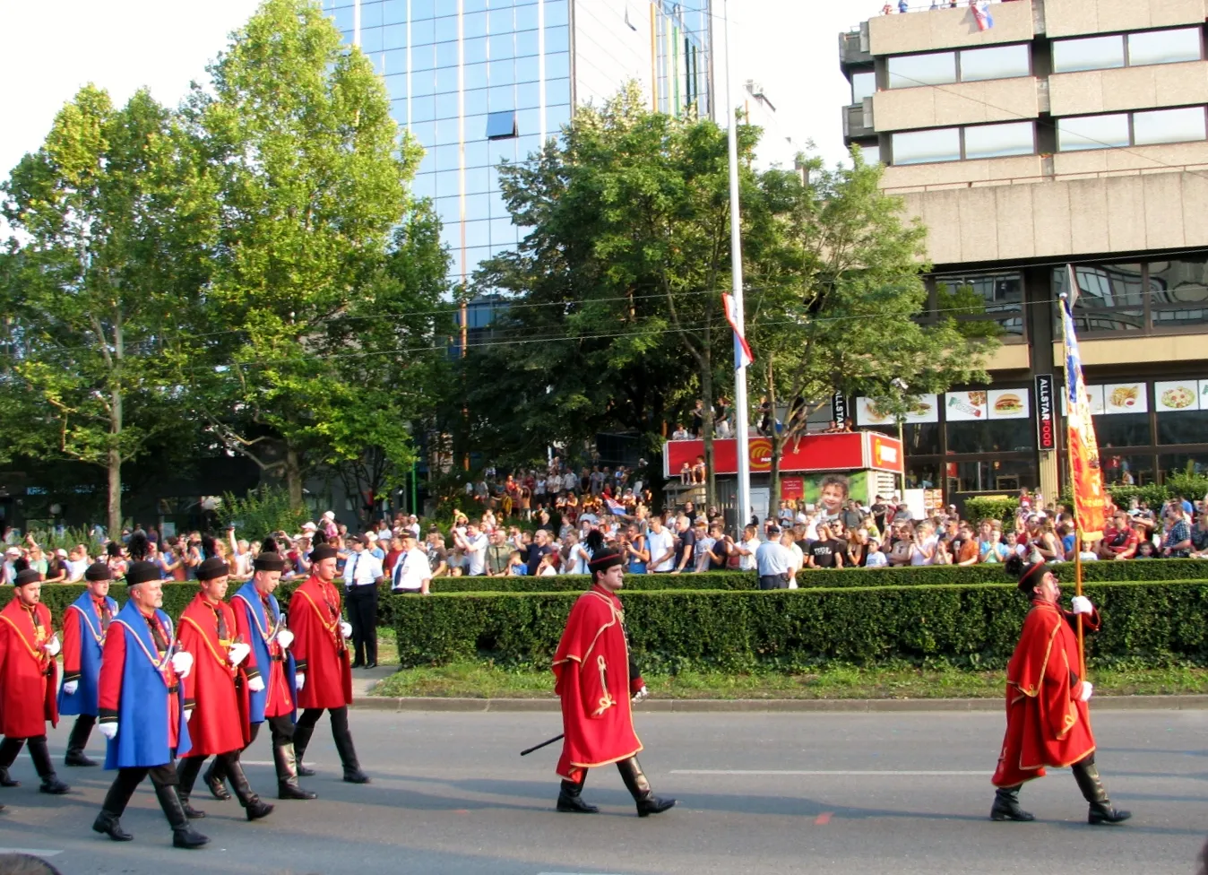 Photo showing: Keglevićeva straža Kostel na svečanom mimohodu u Zagrebu, 4. kolovoza 2015.