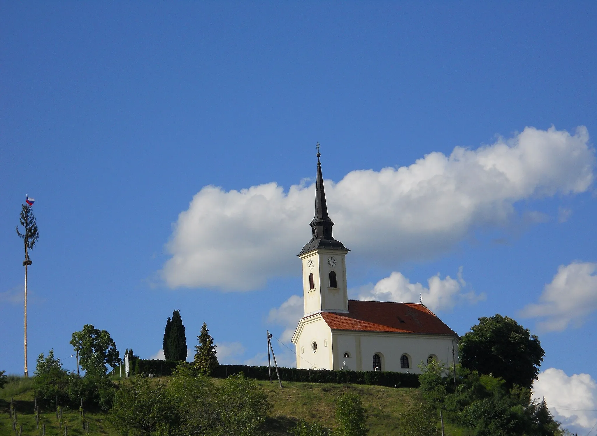 Photo showing: The church of St. Urban on Urban Hill. Šober, City Municipality of Maribor, northeastern Slovenia.