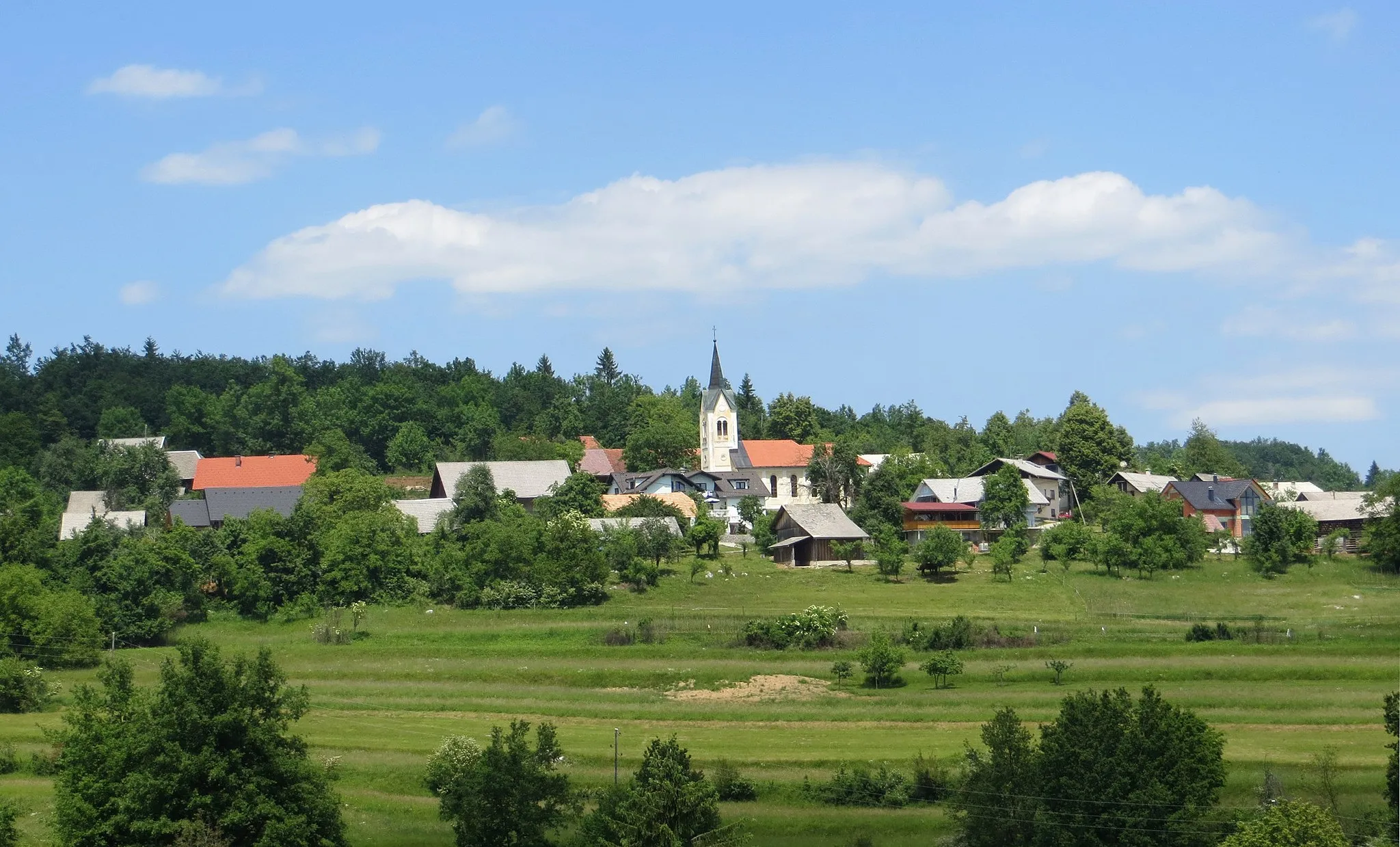 Photo showing: Sela pri Hinjah, Municipality of Žužemberk, Slovenia