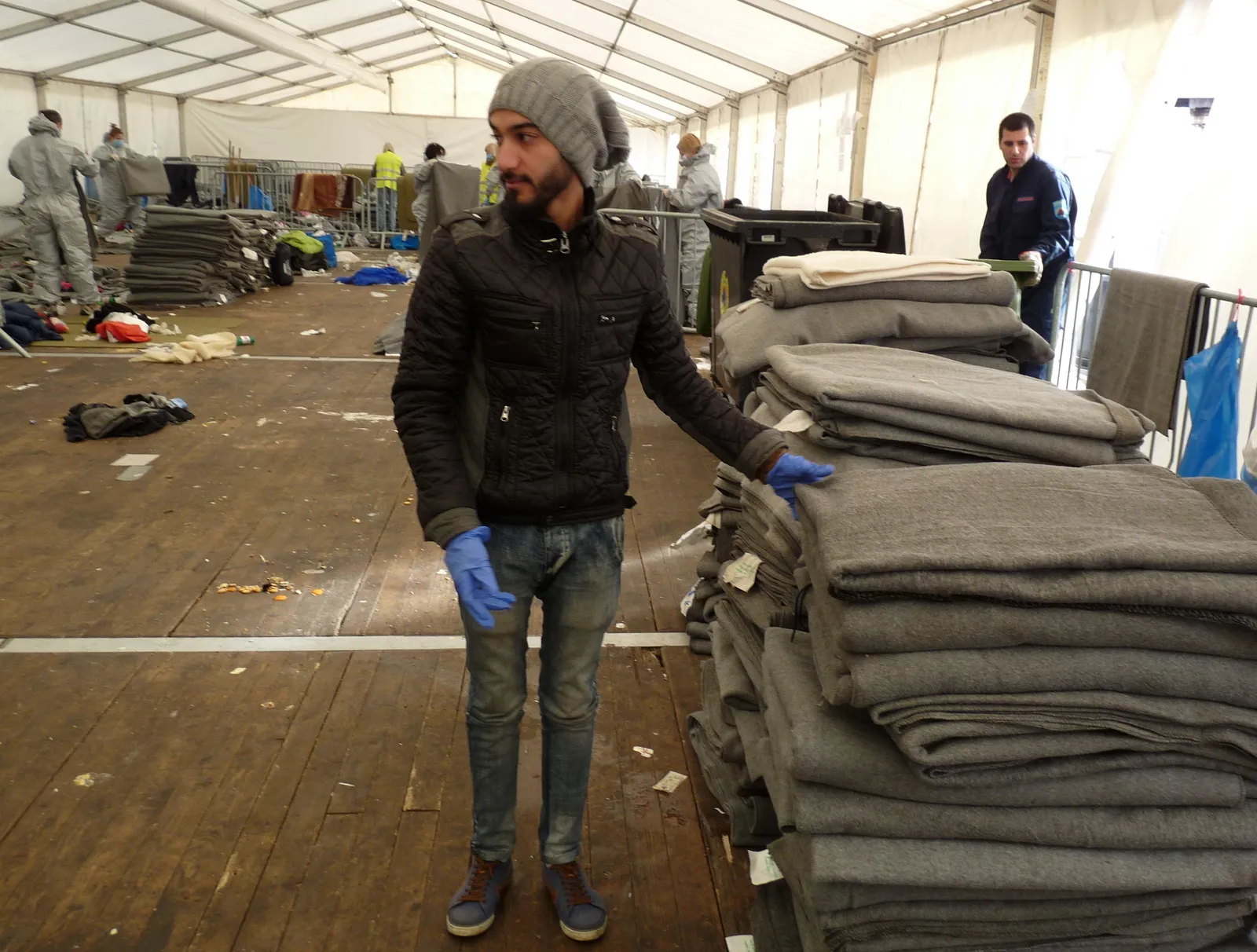 Photo showing: Refugee from Iraq in Dobova, Slovenia, February 1, 2016