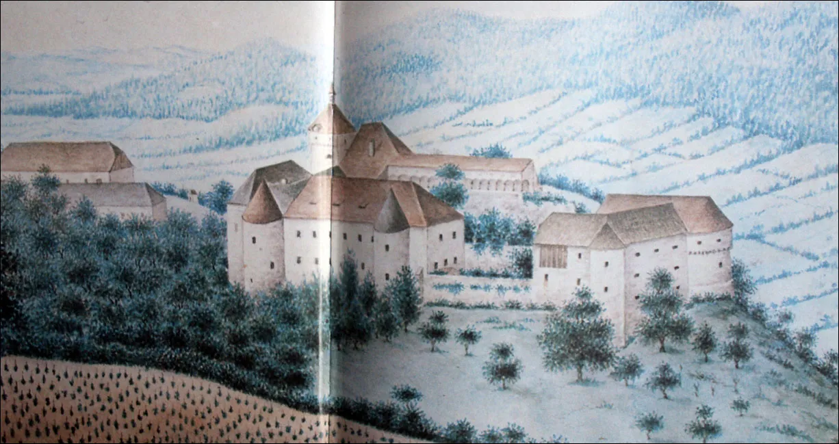 Photo showing: Lemberg pri Novi Cerkvi Castle