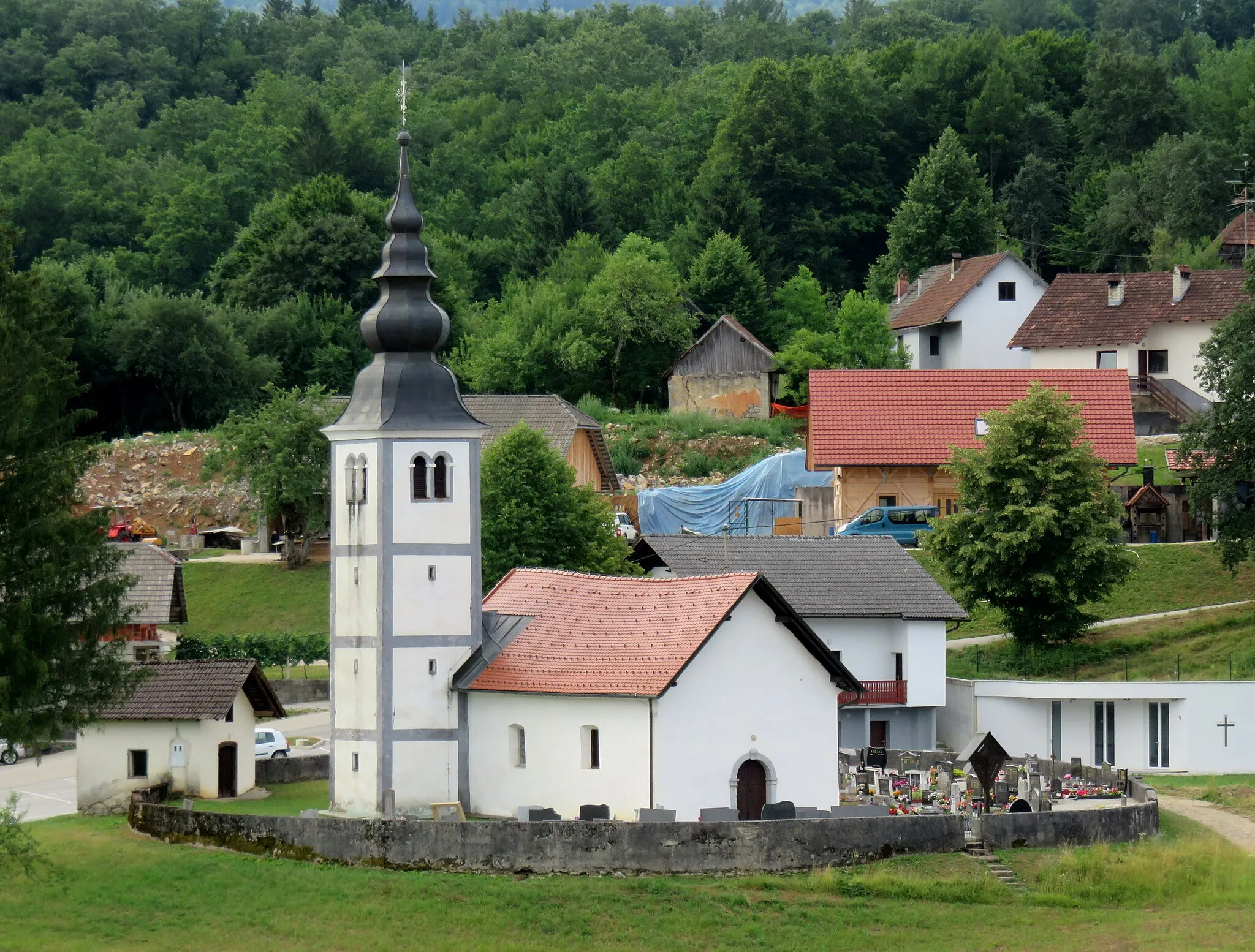 Photo showing: Saint Martin's Church in Veliko Lipje, Municipality of Žužemberk, Slovenia