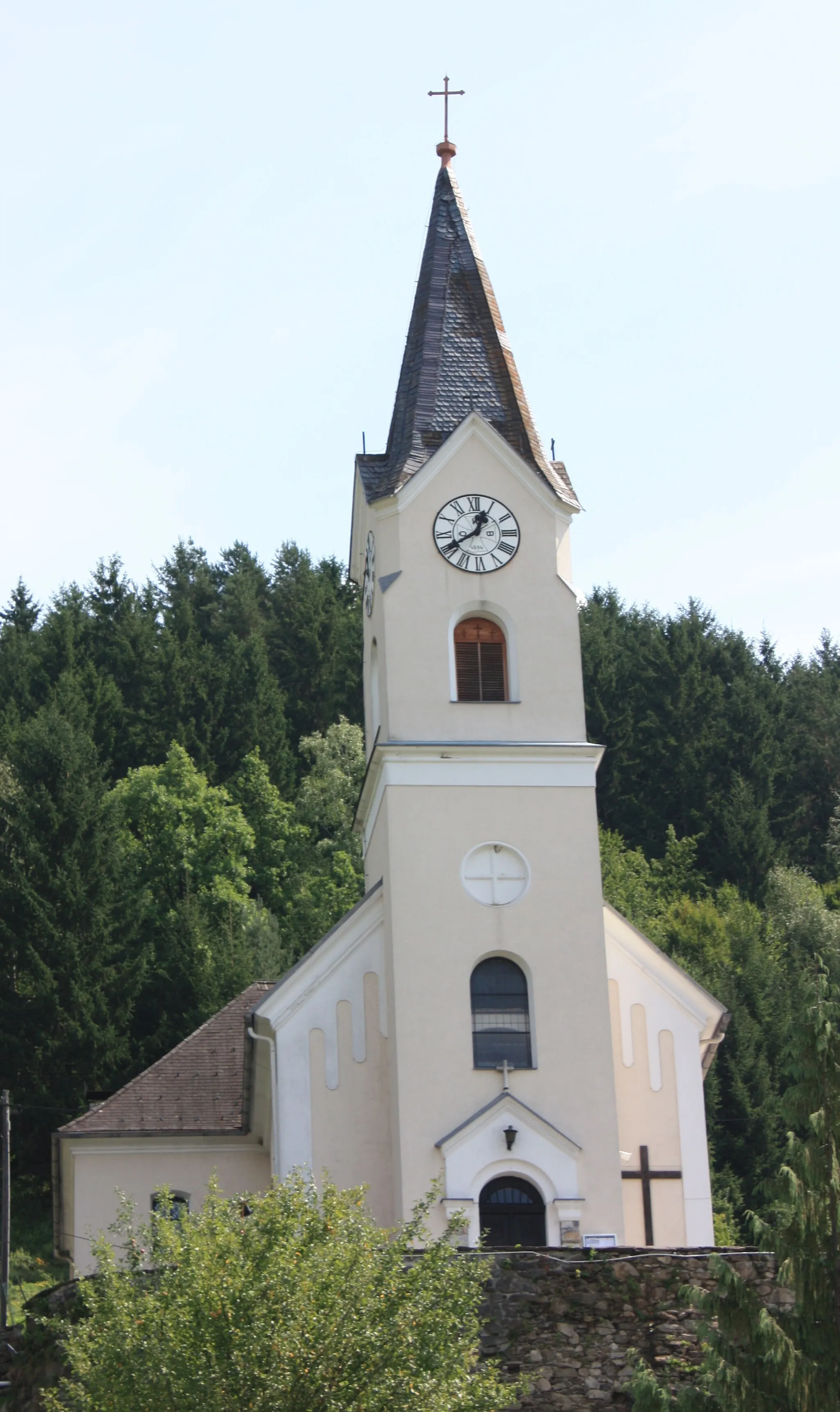 Photo showing: Parish church
Locality: Ettendorf

Community:Lavamünd