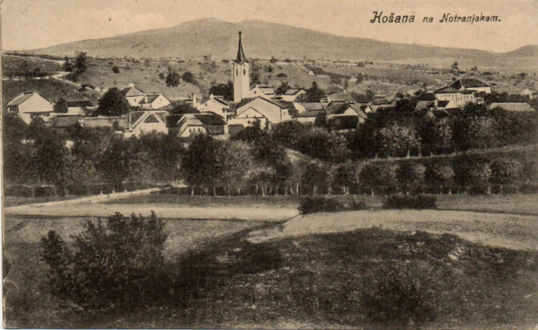 Photo showing: Postcard of Košana.