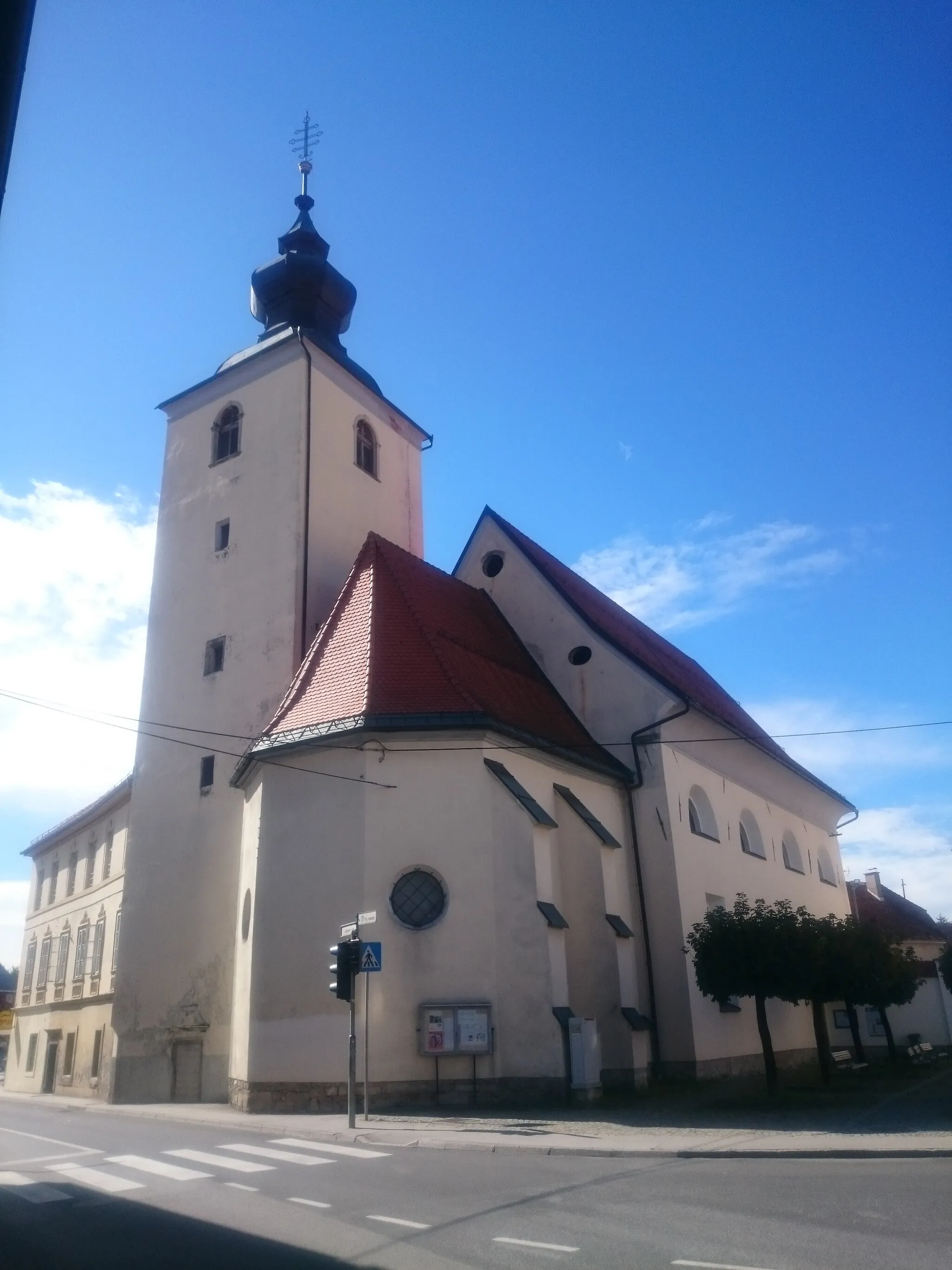 Photo showing: Church of Our Lady of Seven Sorrows in Slovenska Bistrica.