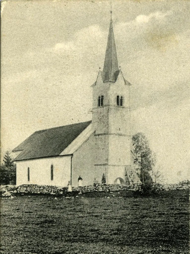 Photo showing: Razglednica Dolenje vasi.