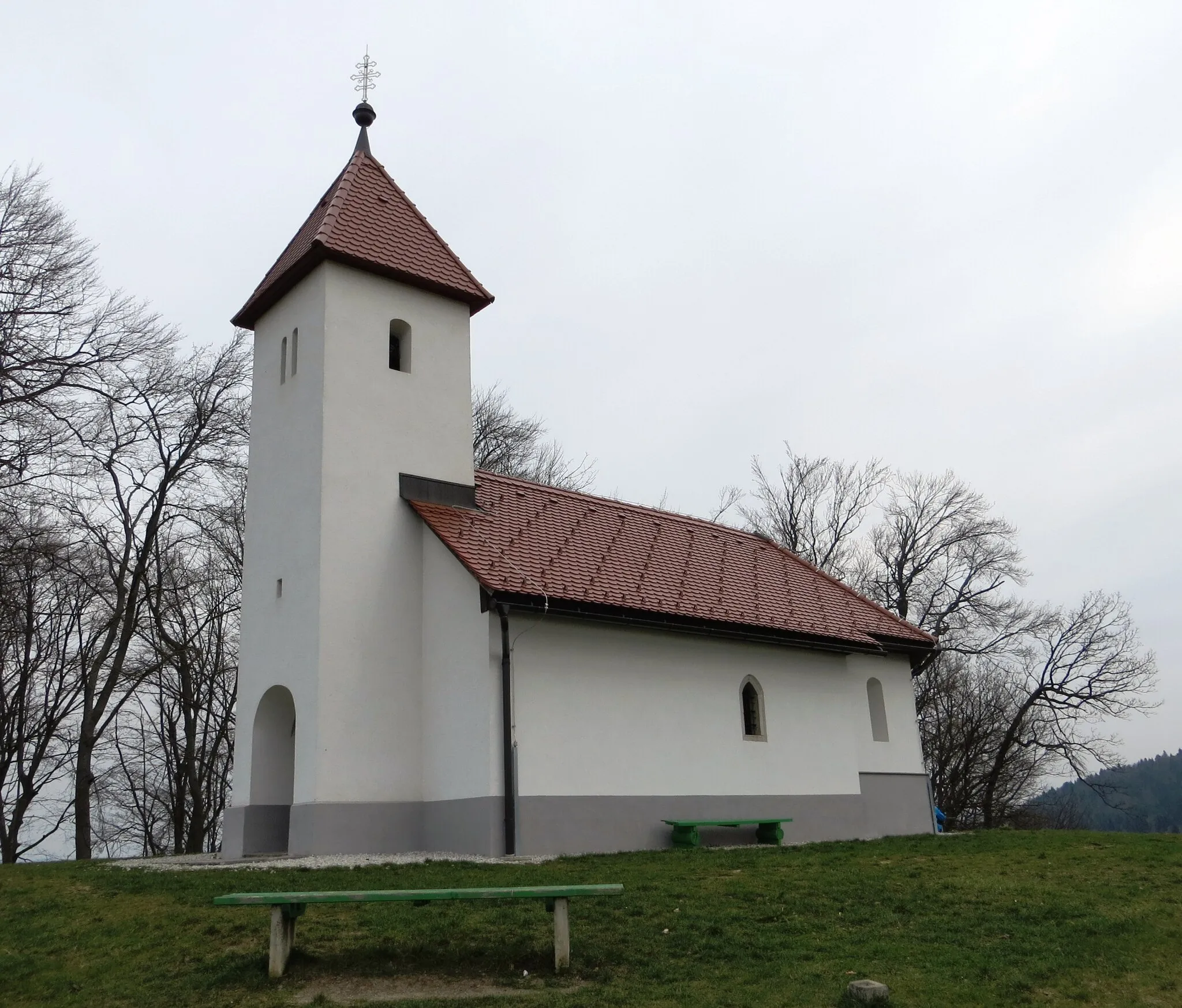 Photo showing: Saint Lawrence's Church in Jezero, Municipality of Brezovica, Slovenia