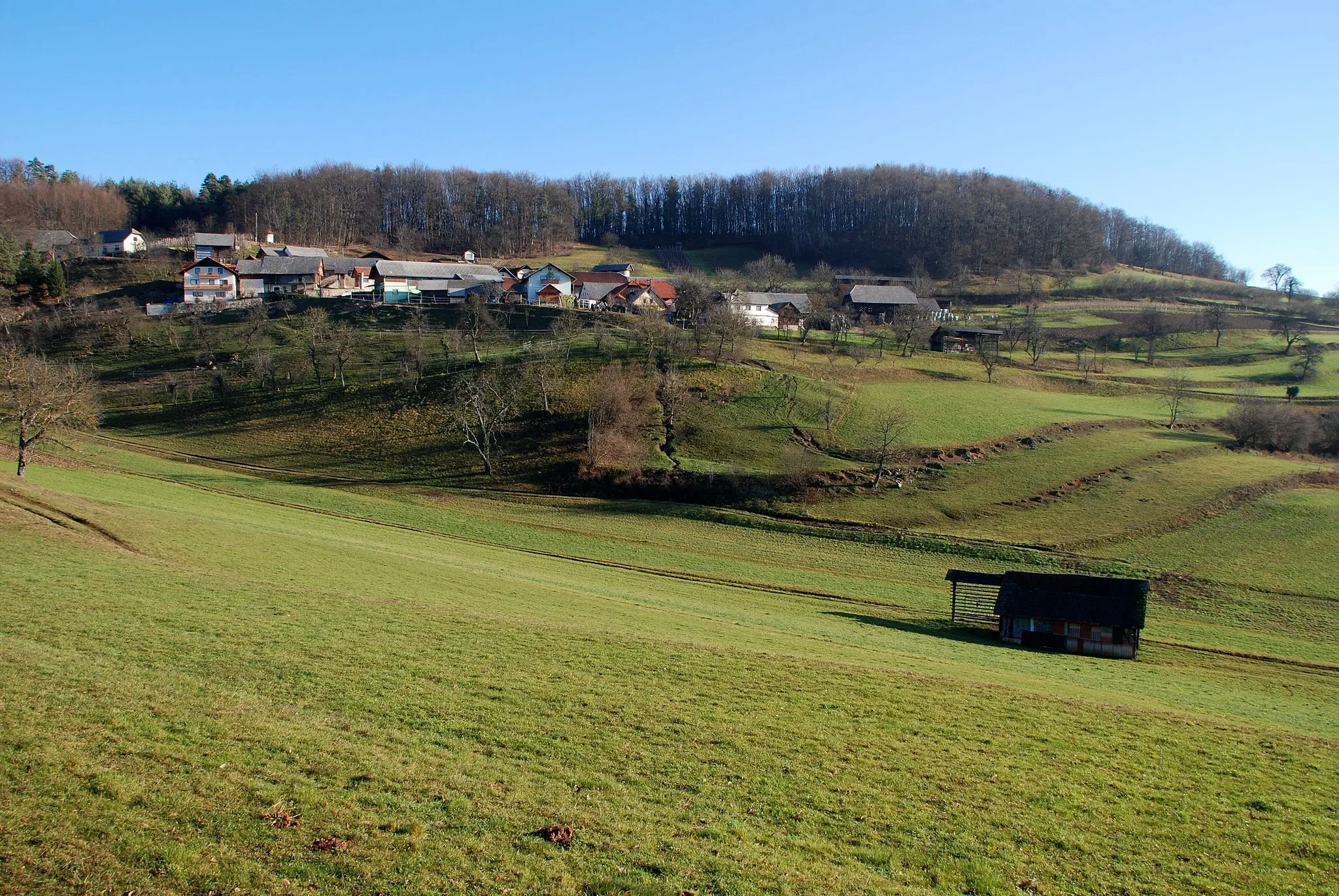 Photo showing: Zagorica pri Čatežu, a village in the Municipality of Trebnje, southeastern Slovenia.