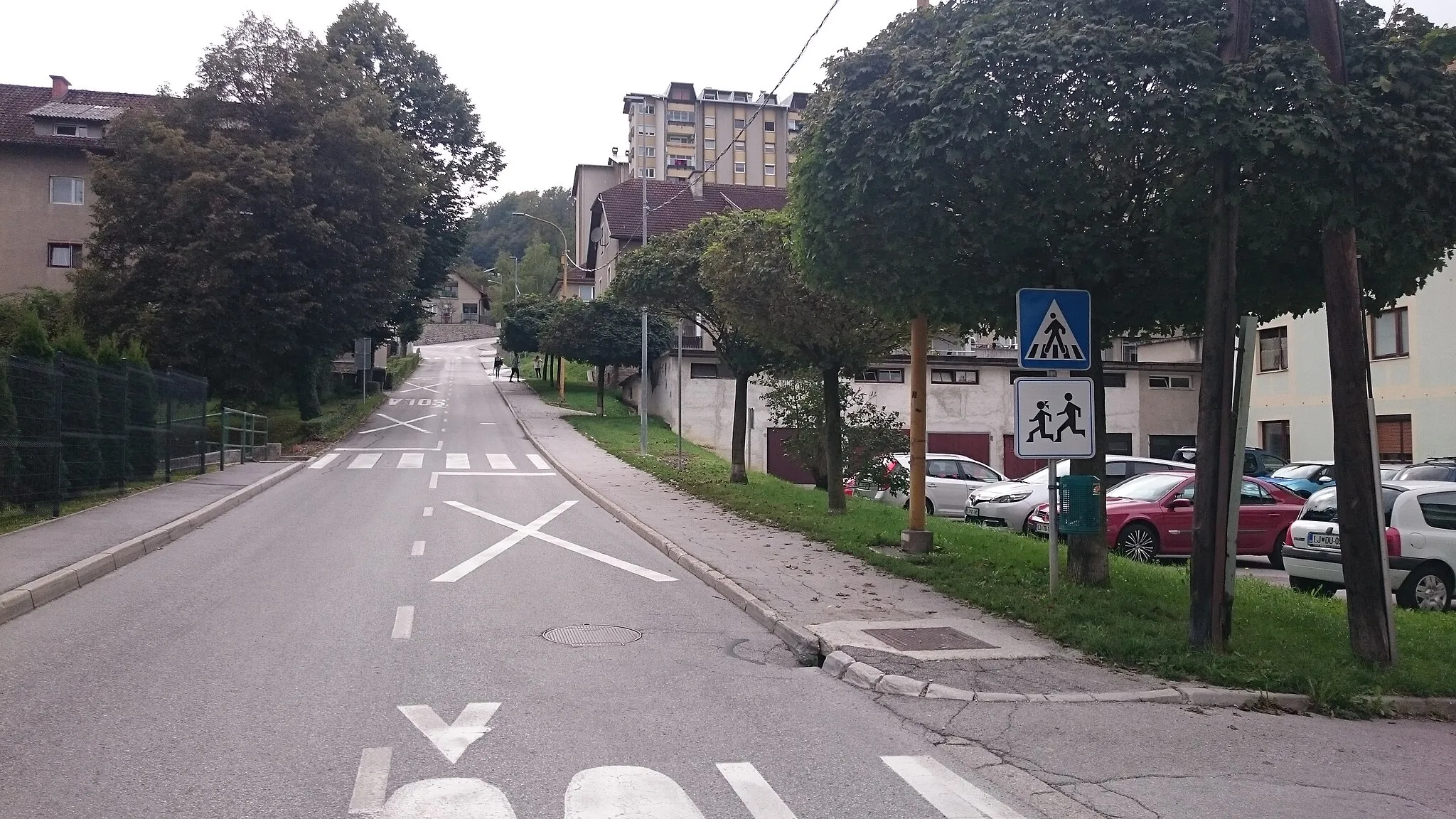 Photo showing: View of the street "Log" in Hrastnik