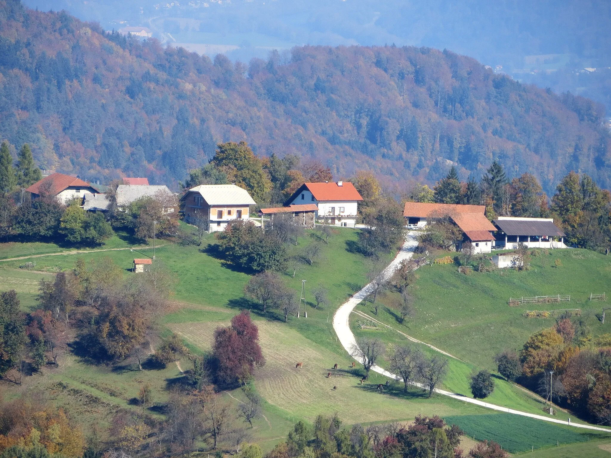 Photo showing: The hamlet of Ulčar in Jastrebnik,  Municipality of Šmartno pri Litiji, Slovenia